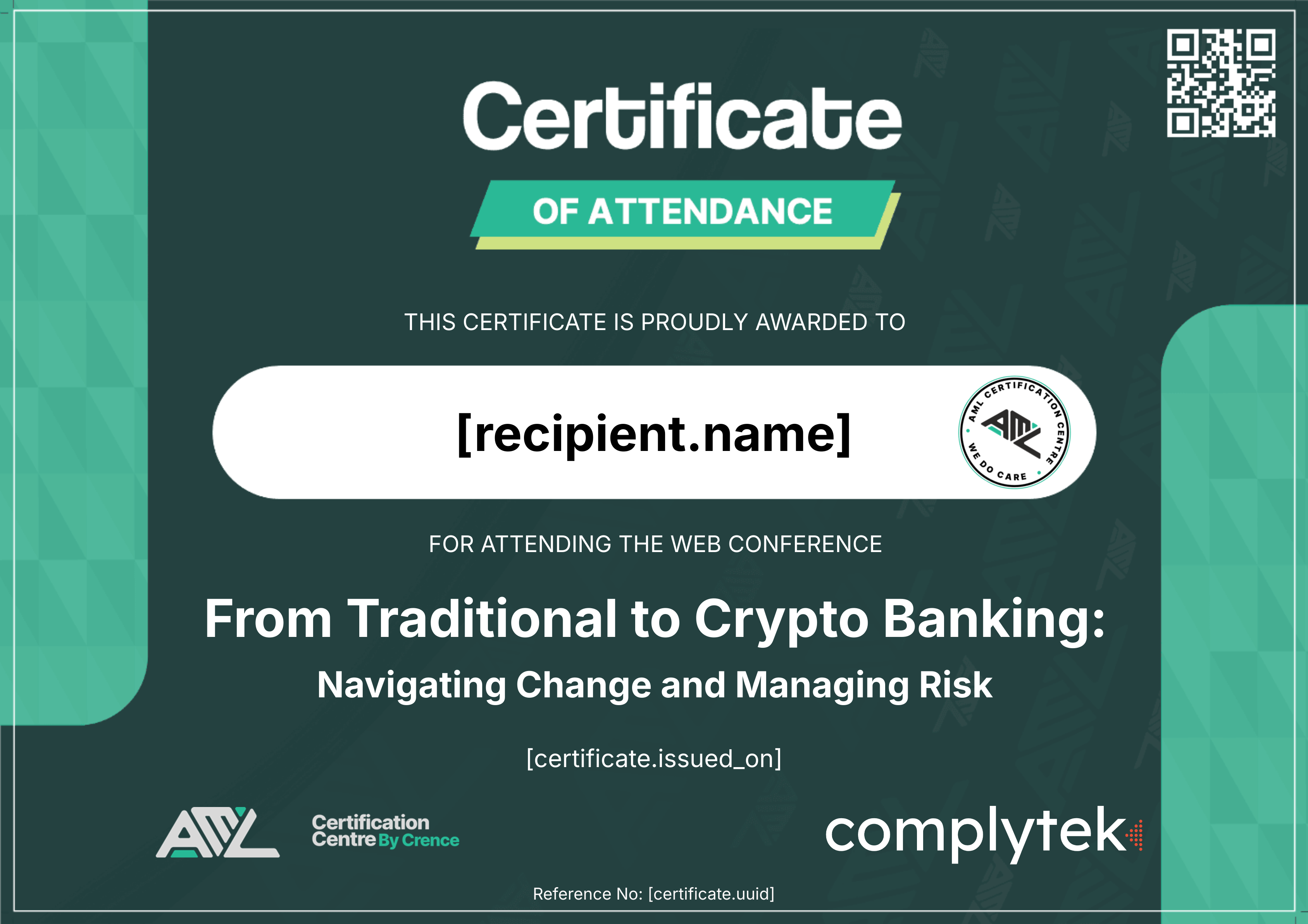 From Traditional to Crypto Banking: Navigating Change and Managing Risk certificate thumbnail