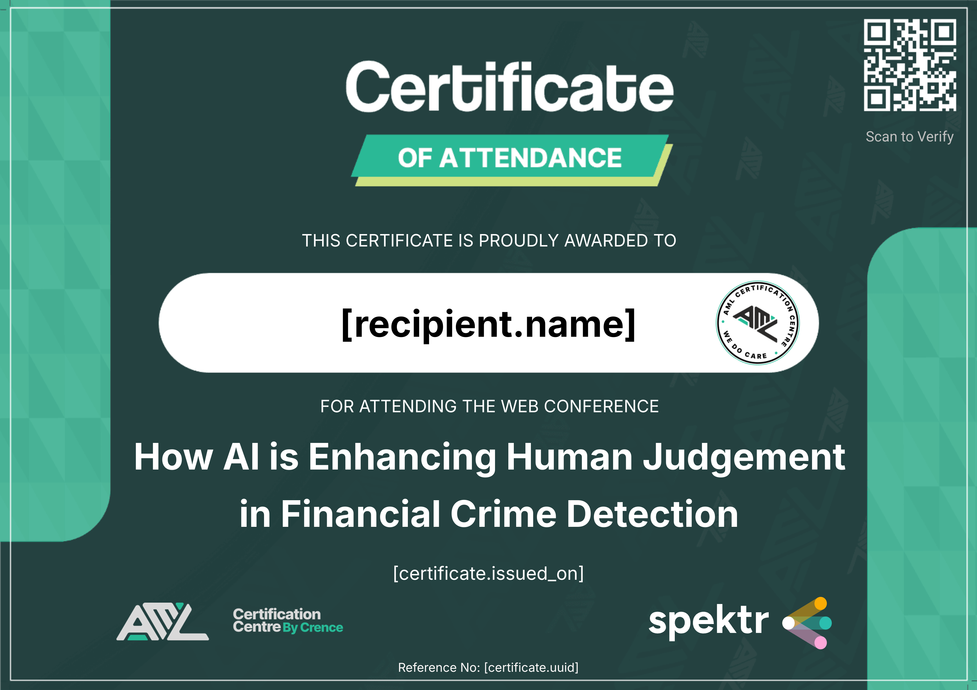 How AI is Enhancing Human Judgment in Financial Crime Detection certificate