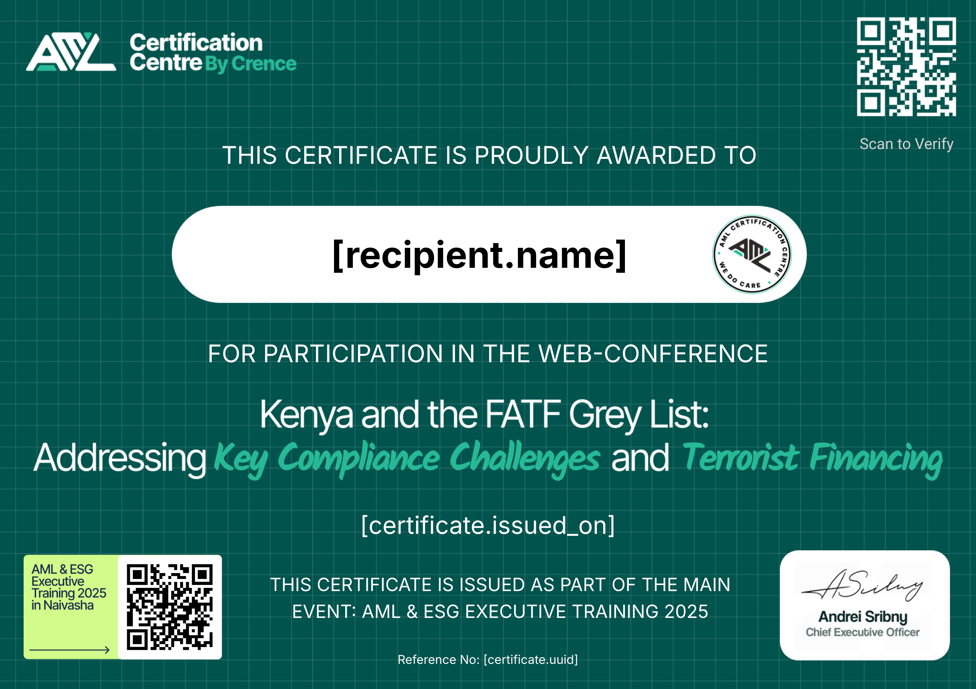 Kenya and the FATF Grey List: Addressing Key Compliance Issues and Terrorist Financing certificate thumbnail