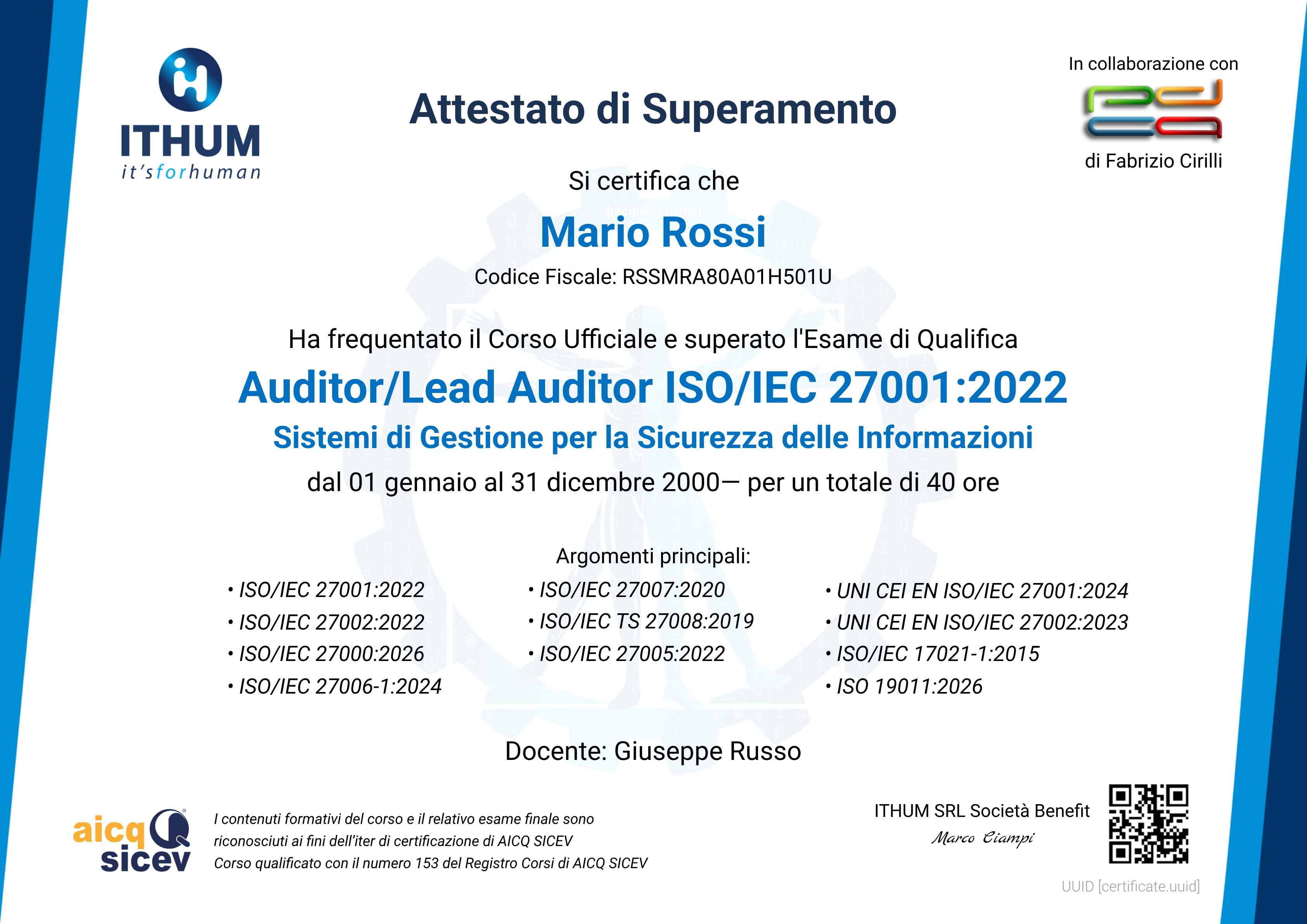 ISO 27001:22 facsimile