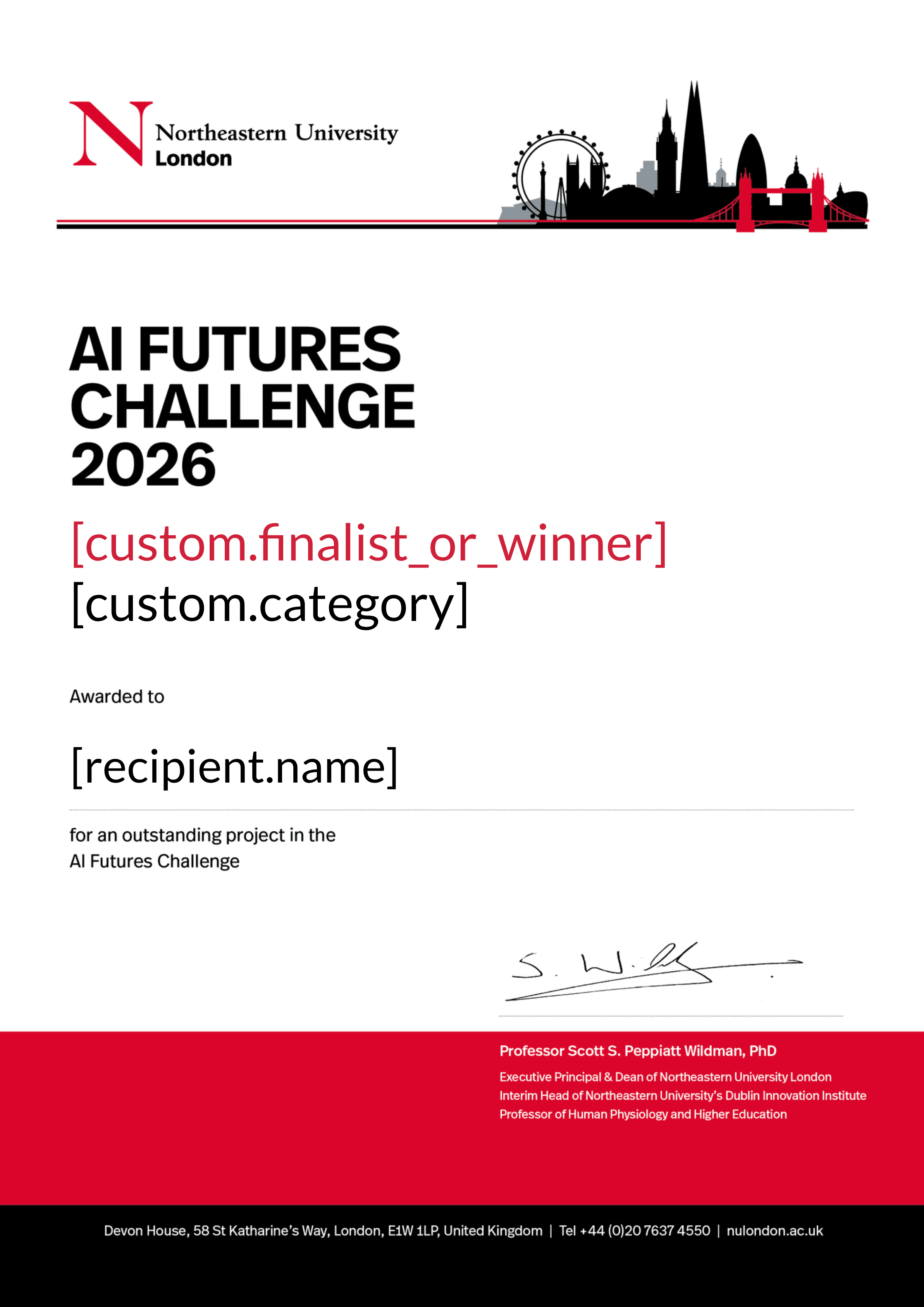 AI Futures Challenge 2026 certificate