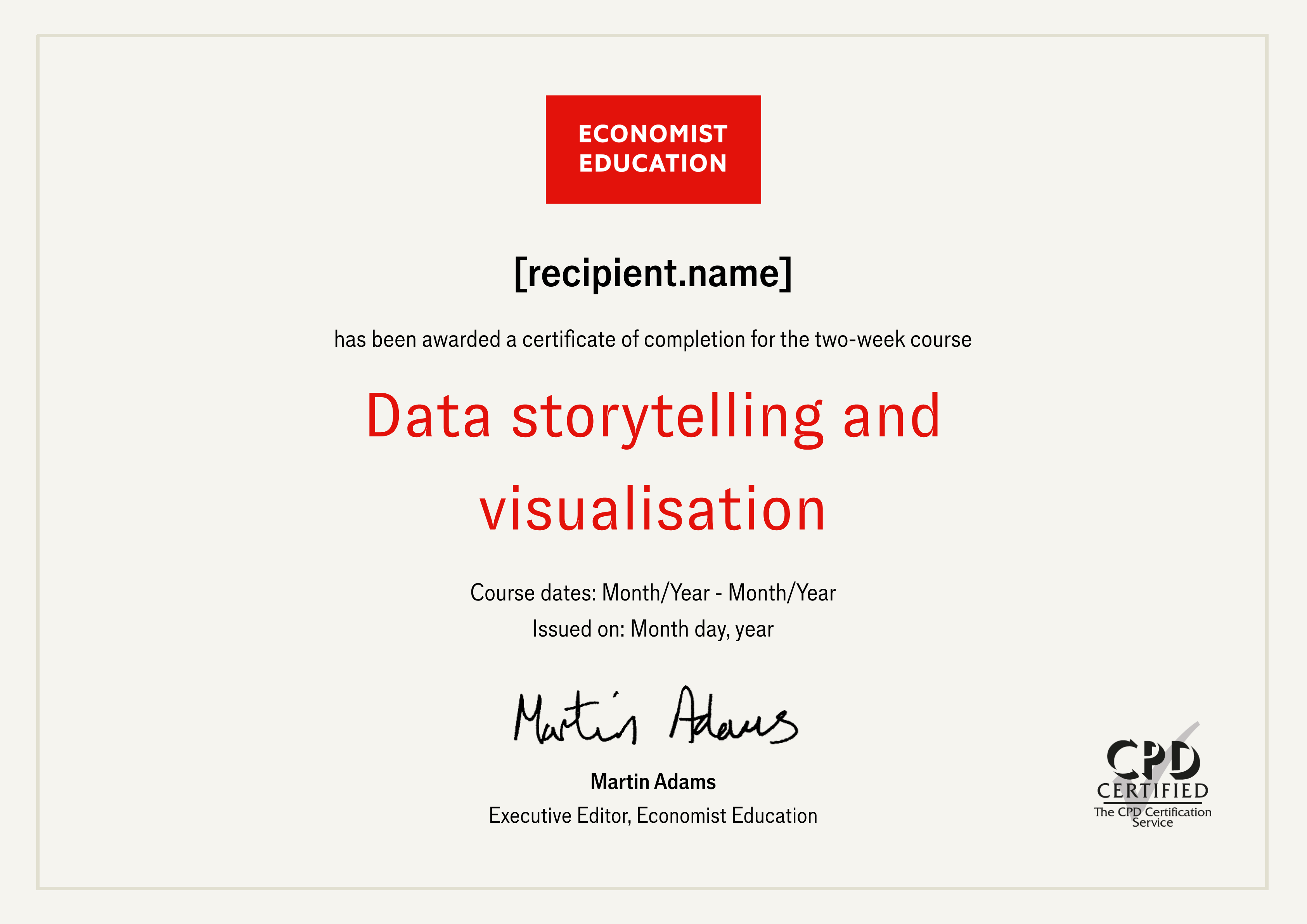 Data storytelling and visualisation 2027-01