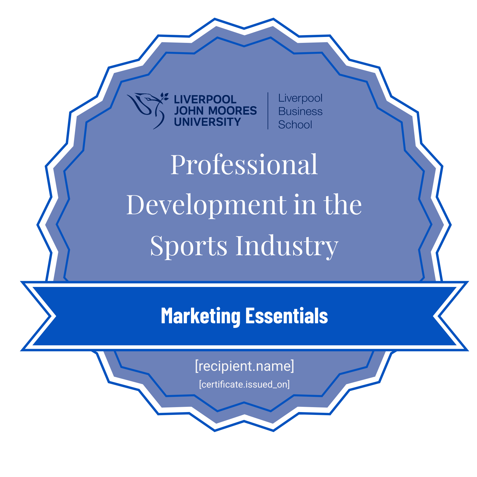 Professional Development in the Sports Industry badge