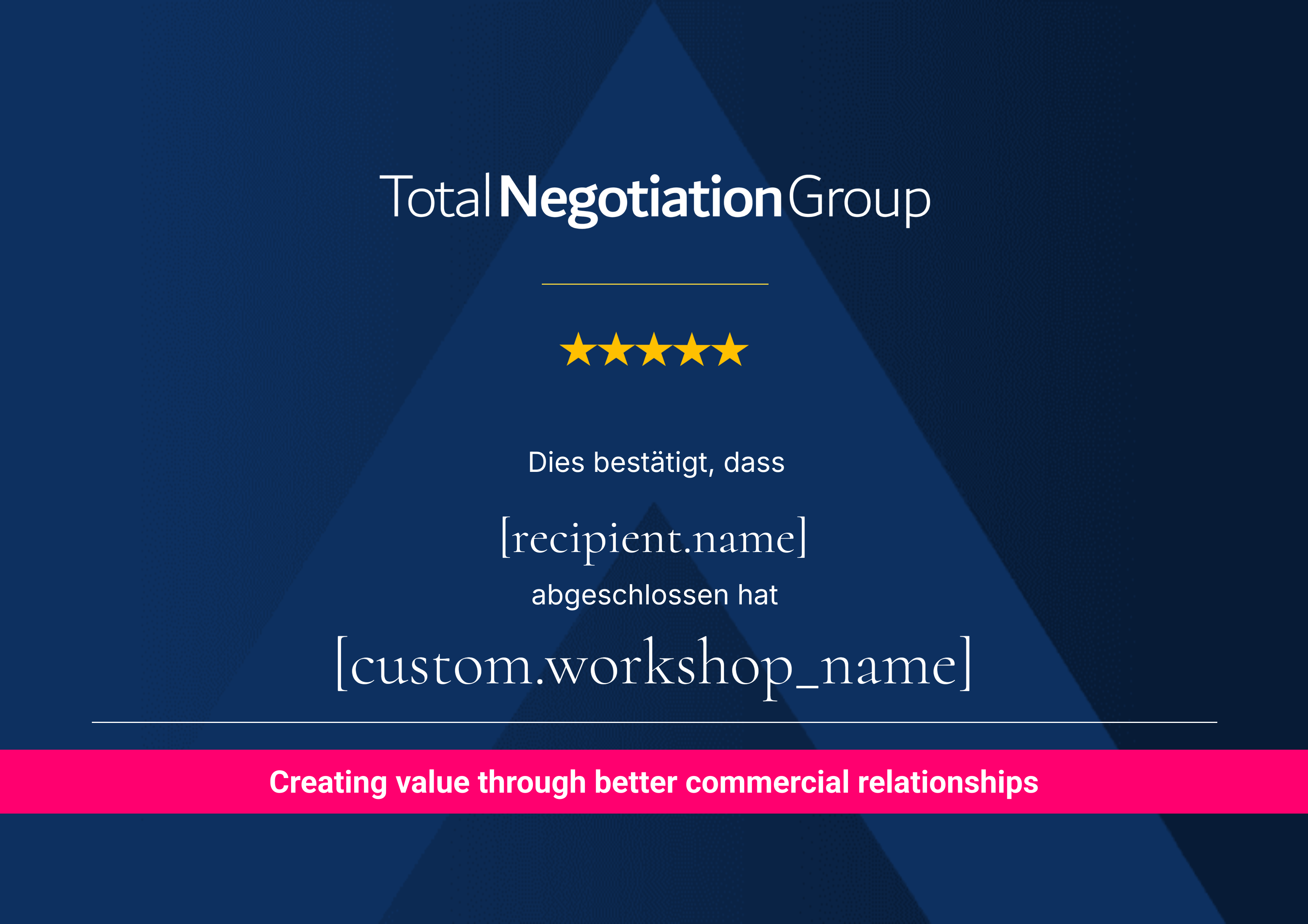 TNG Certification DE certificate