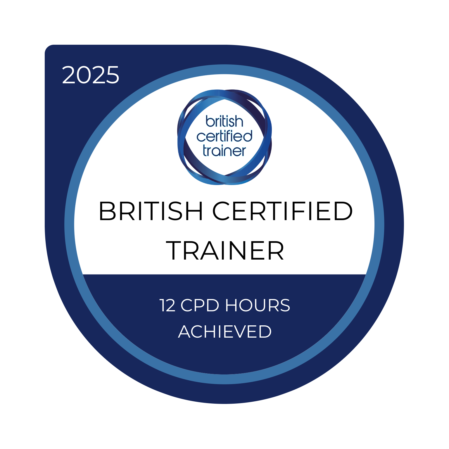 British Certified Trainer Masterclass badge