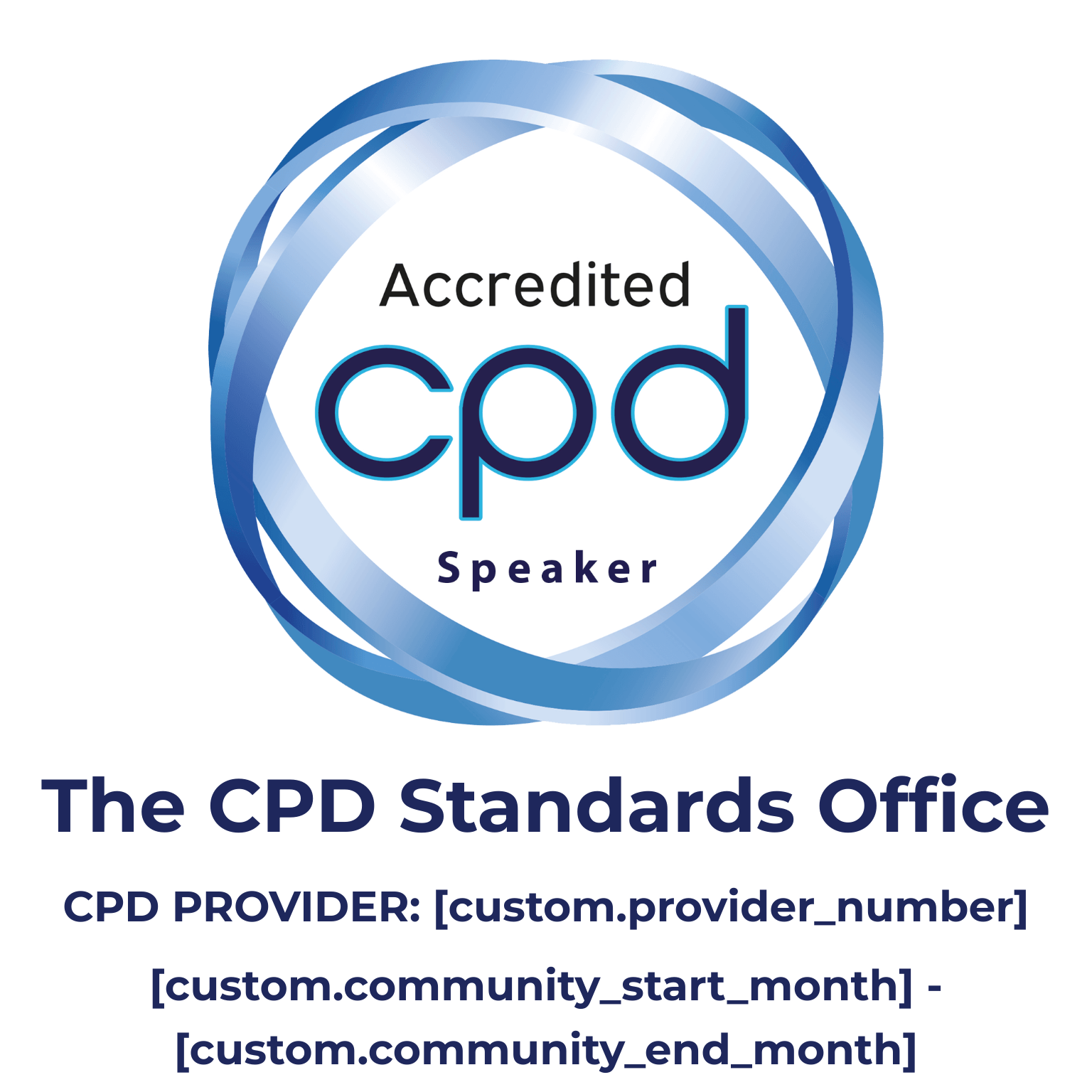 Accredited CPD Speaker badge