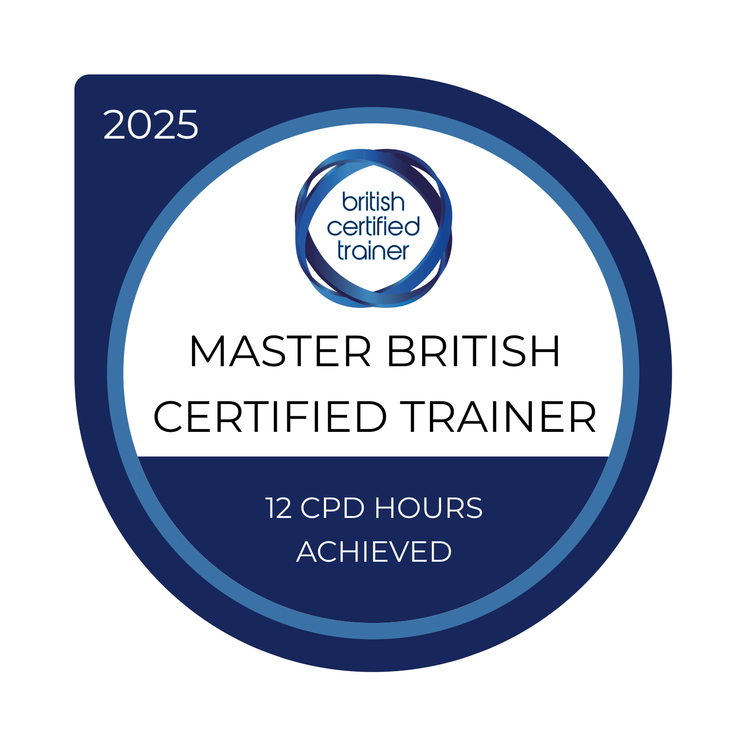 Master British Certified Trainer Masterclass - 2 Days badge