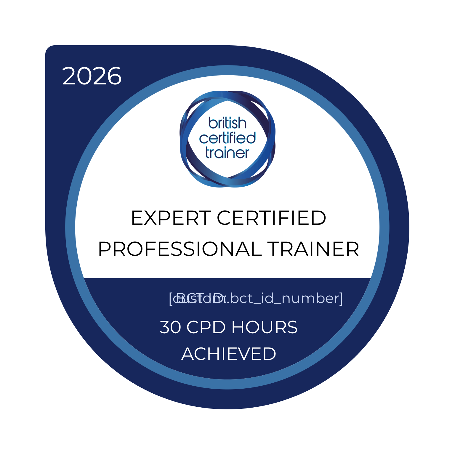 Updated* Expert British Certified Trainer Masterclass - 5 Days badge