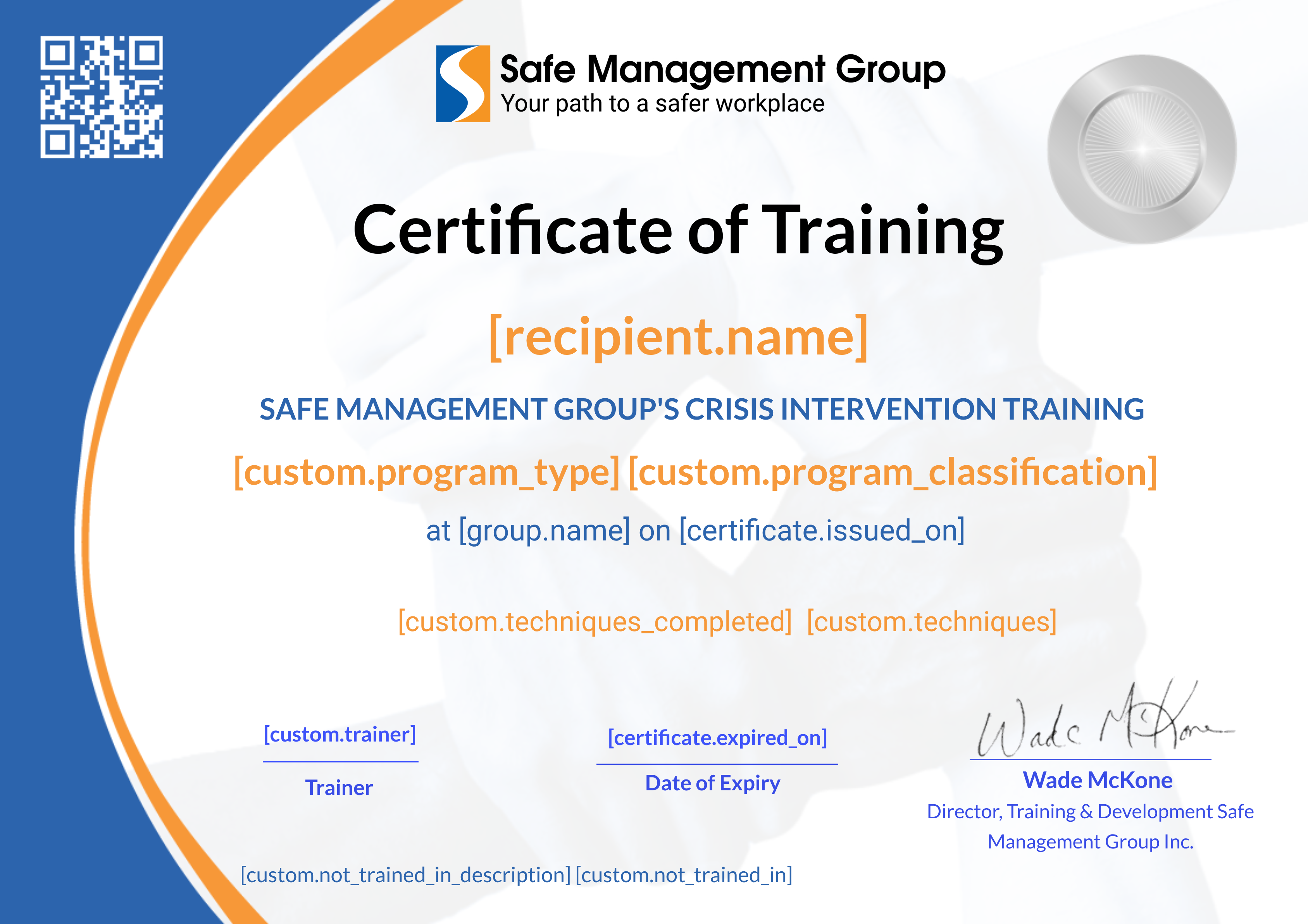 Community Living Wallaceburg certificate