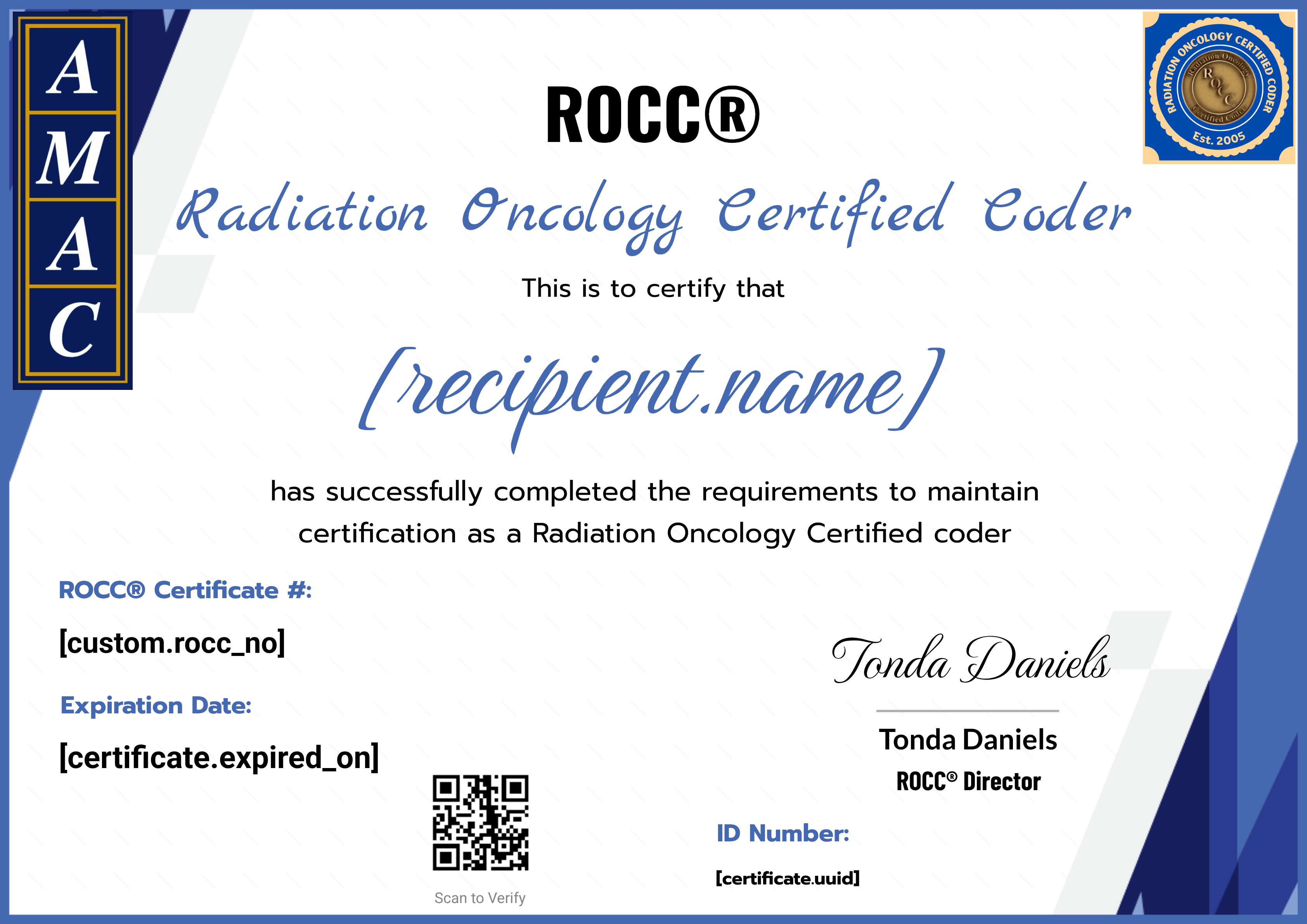 Special Recertification