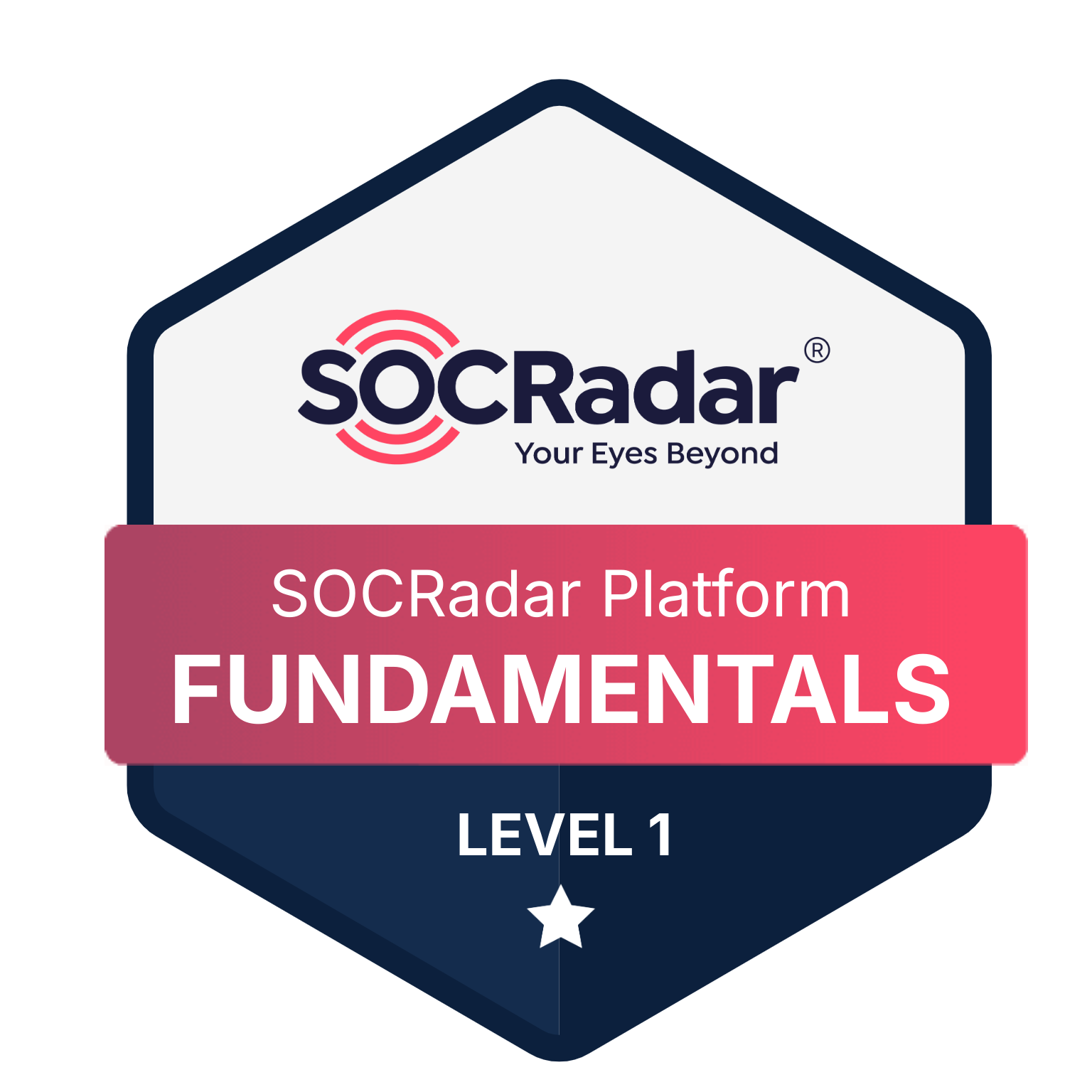 Fundamentals B1 - SOCRadar Platform Level 100 - Basics badge