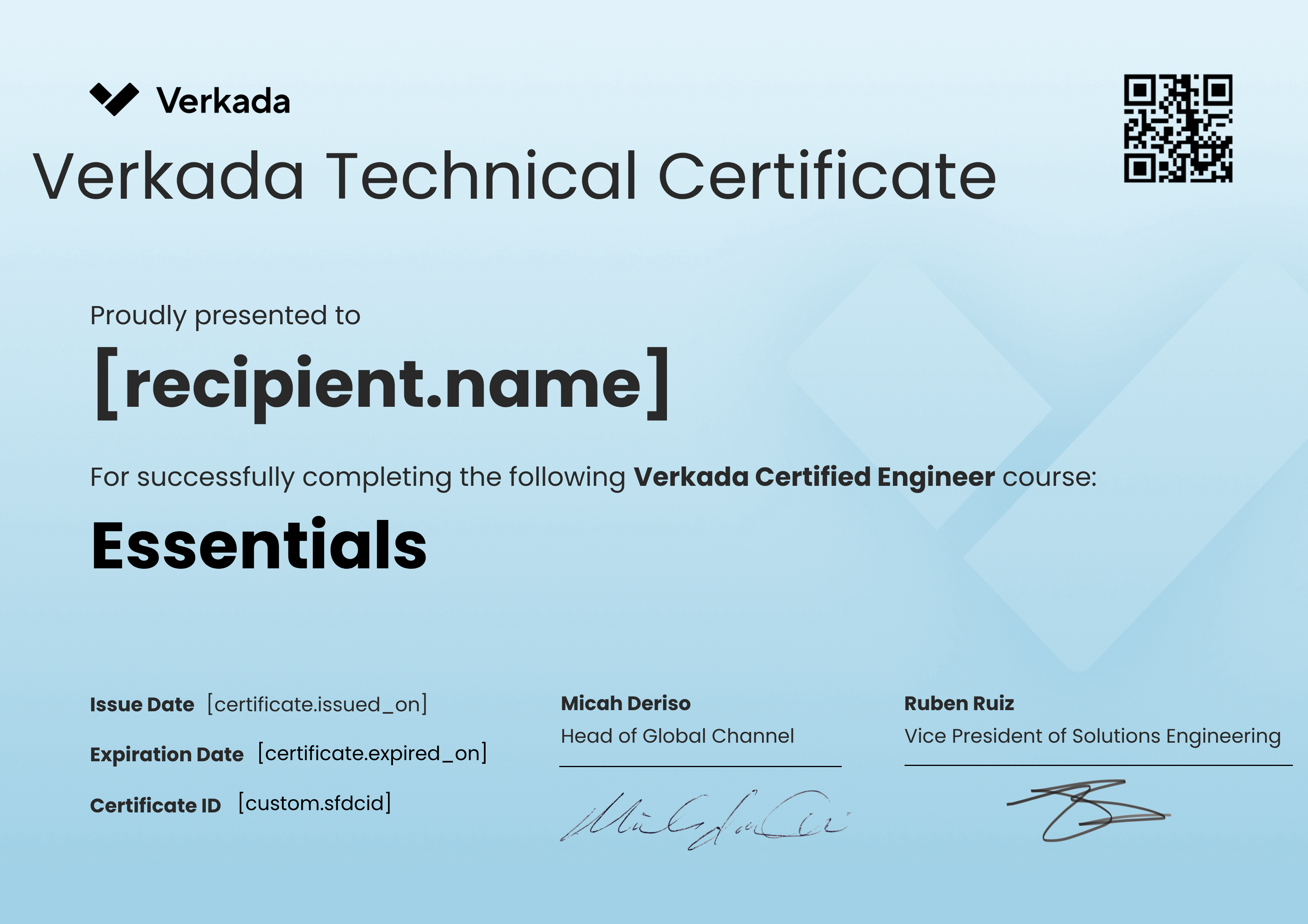 VCE - Essentials certificate