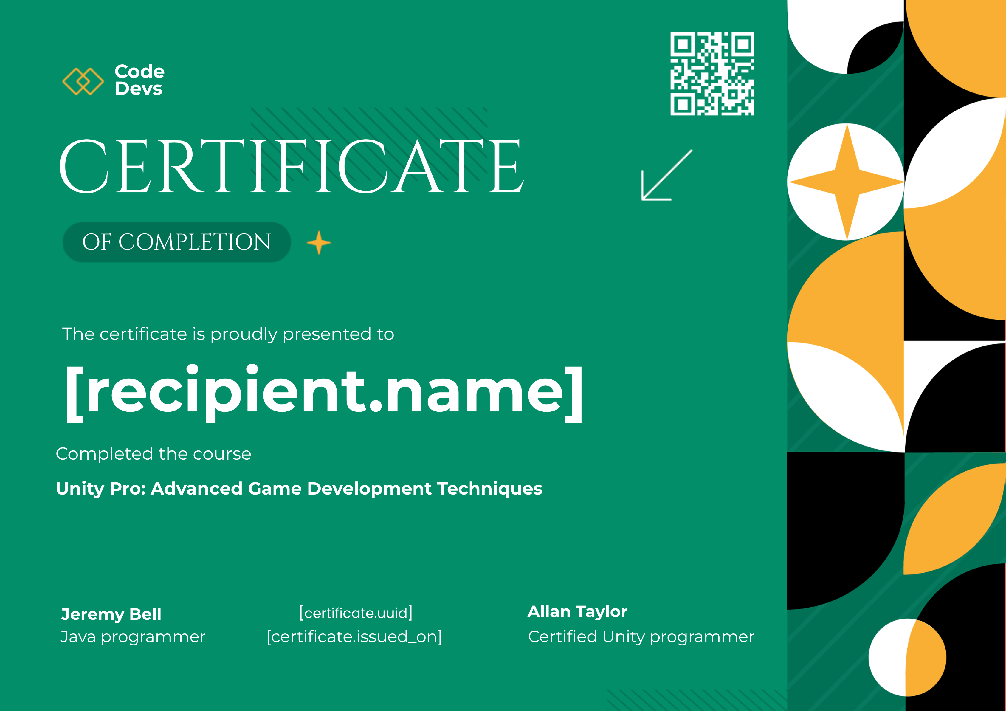 Unity Expert: Mastering Professional Game Development certificate