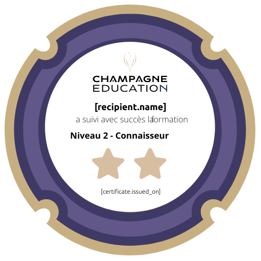 Champagne Education Niveau 2 - Connaisseur badge