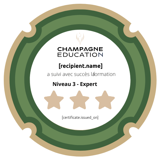 Champagne Education Niveau 3 - Expert badge