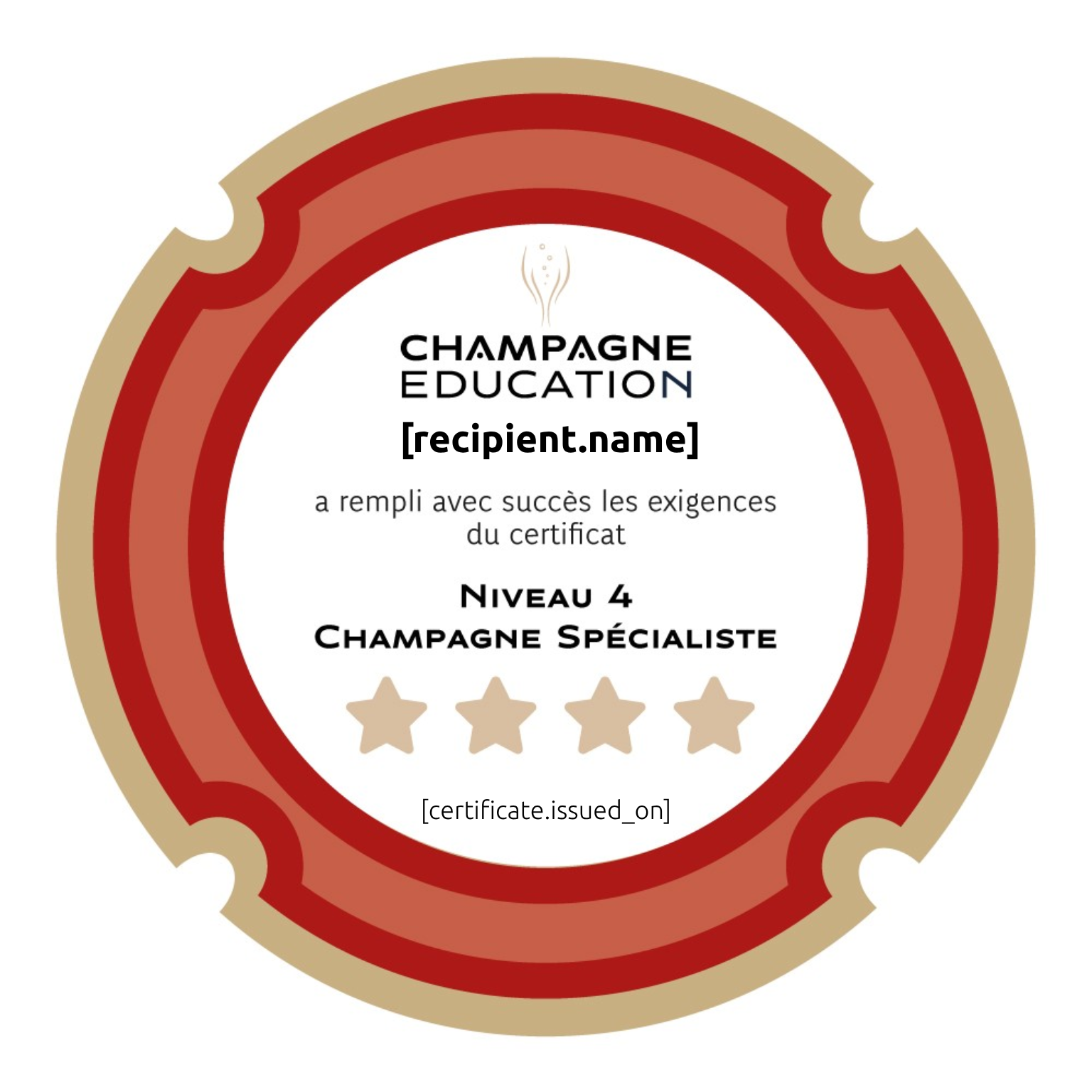 Champagne Education Niveau 4 - Spécialiste badge