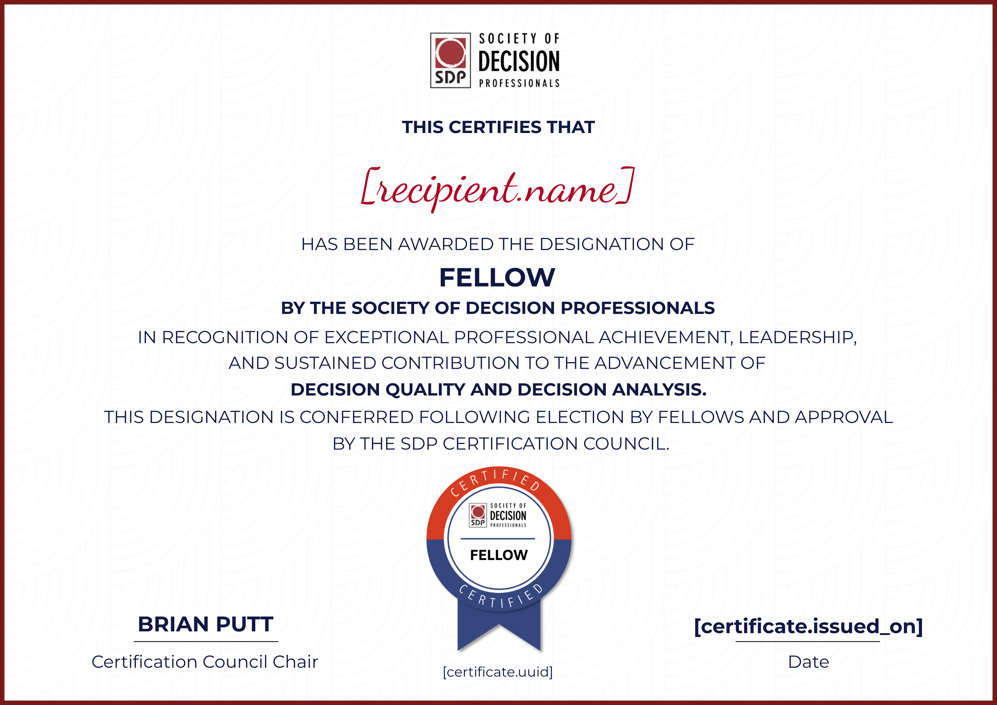 Fellow certificate