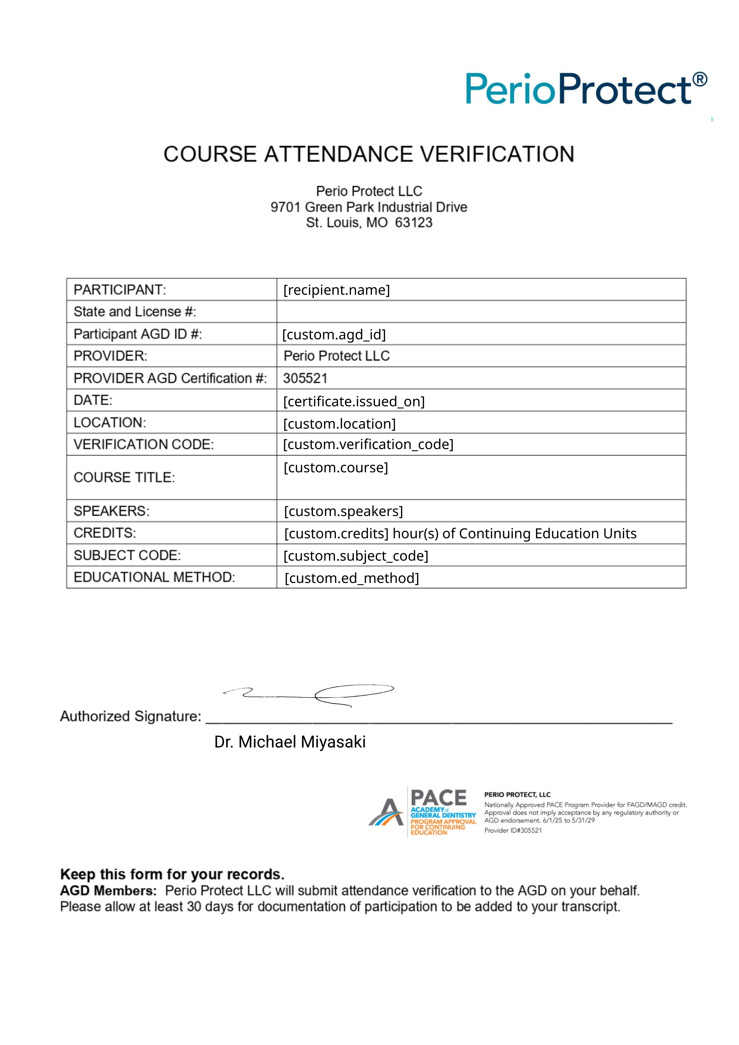 9/9/2025 Smile Smarter Anne Rice certificate