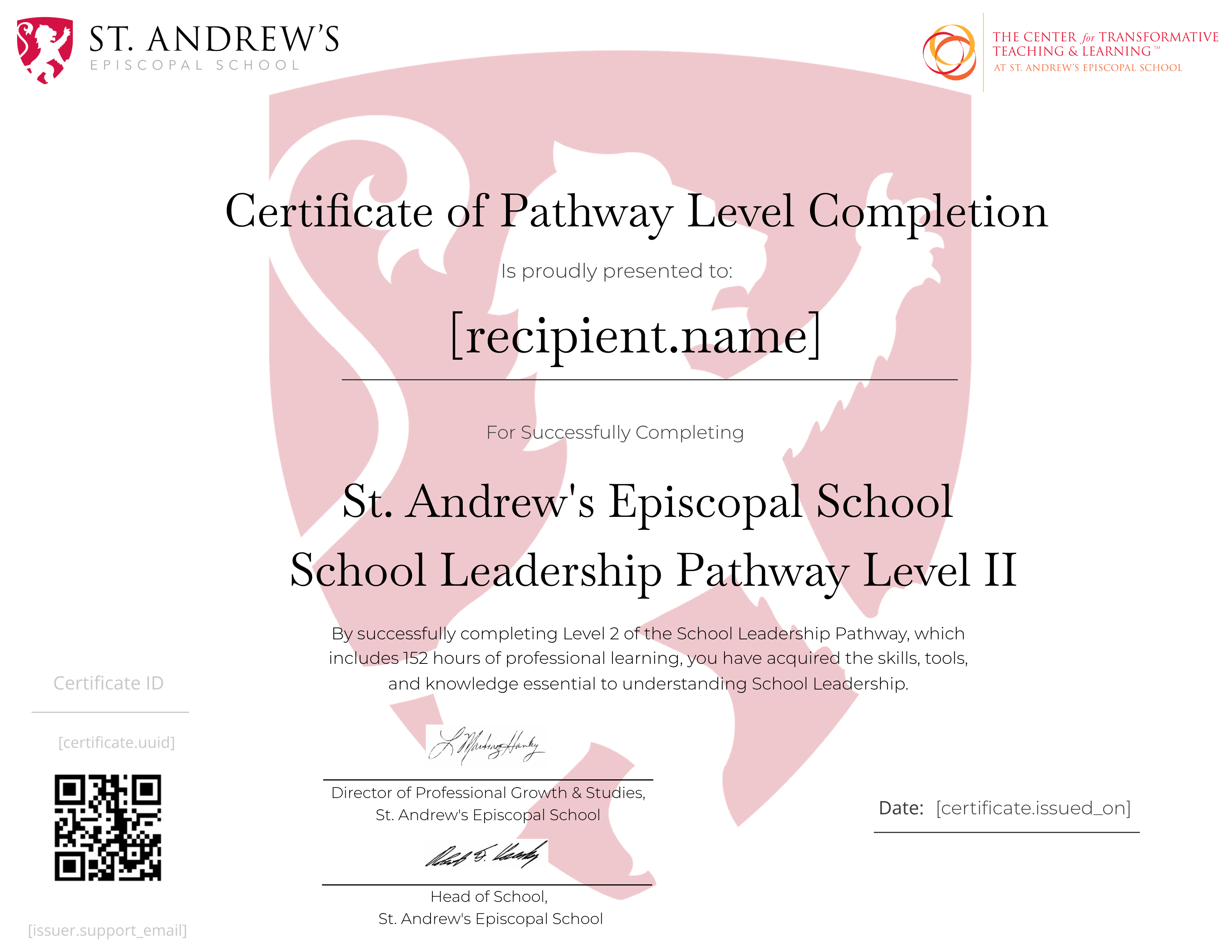 School Leadership Pathway Level 2 certificate