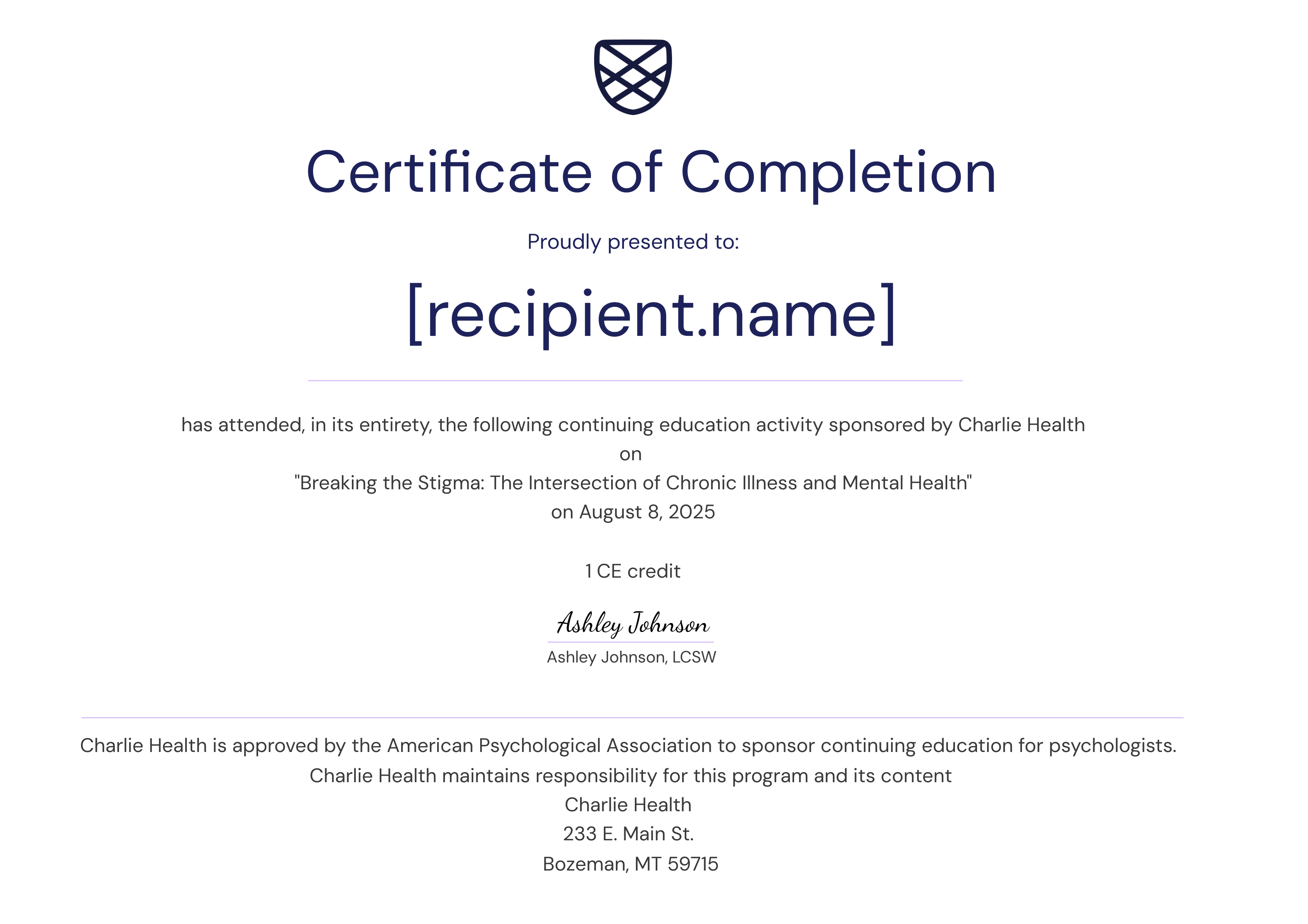 APA_Breaking the Stigma_08.08.25 certificate