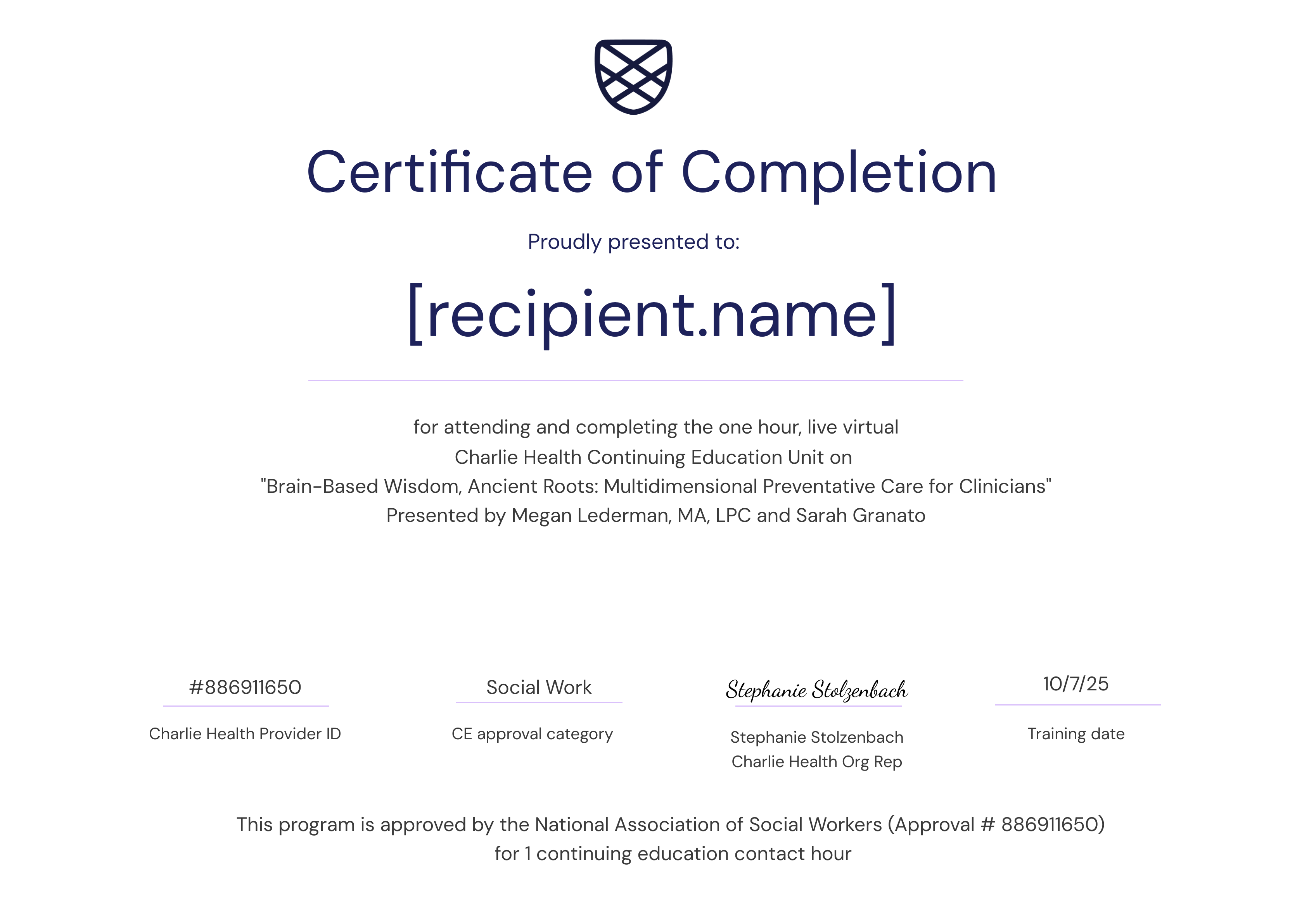 NASW_Brain Based Wisdom_9.30.25 certificate