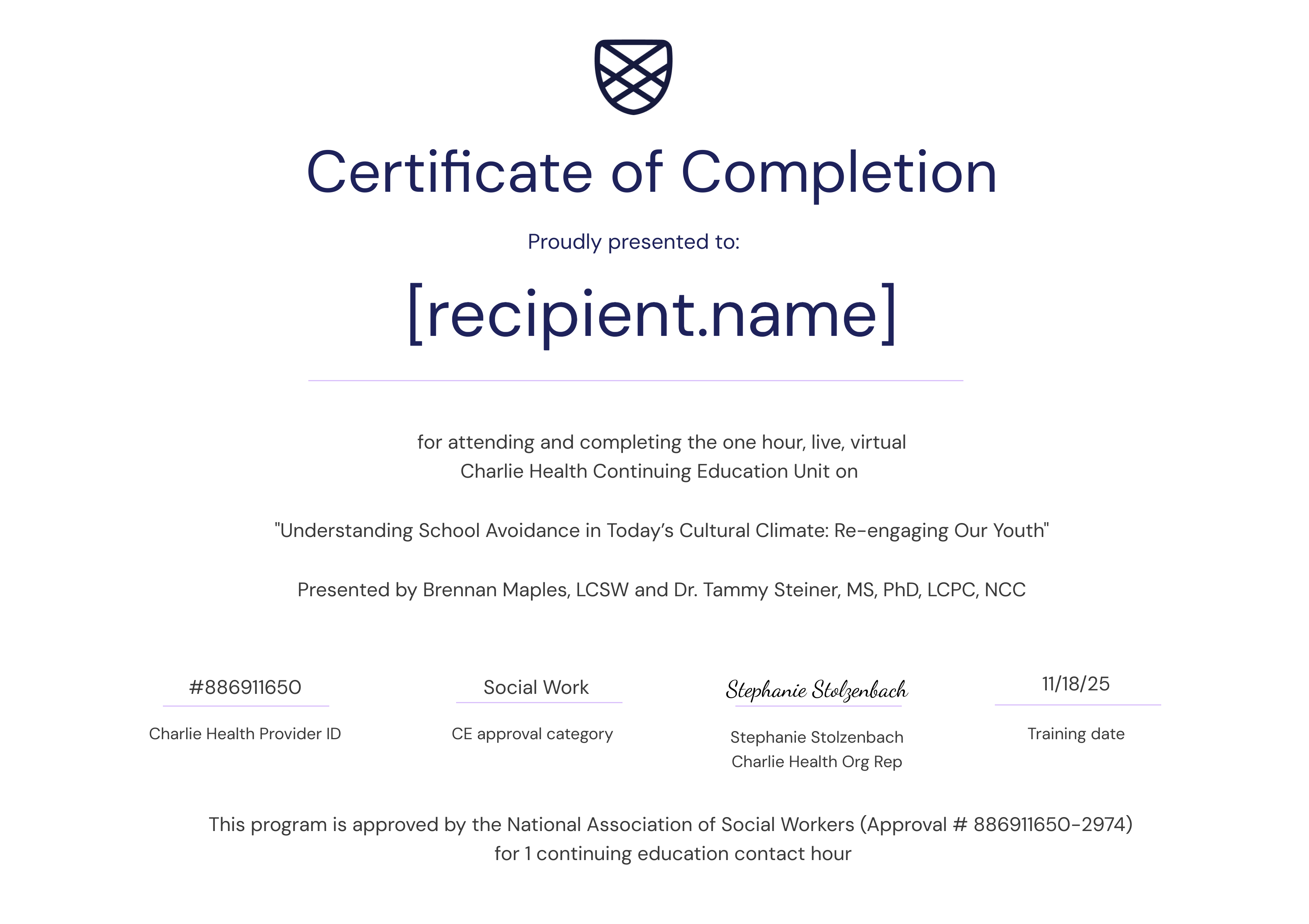 NASW_School Avoidance_11.18.25 certificate