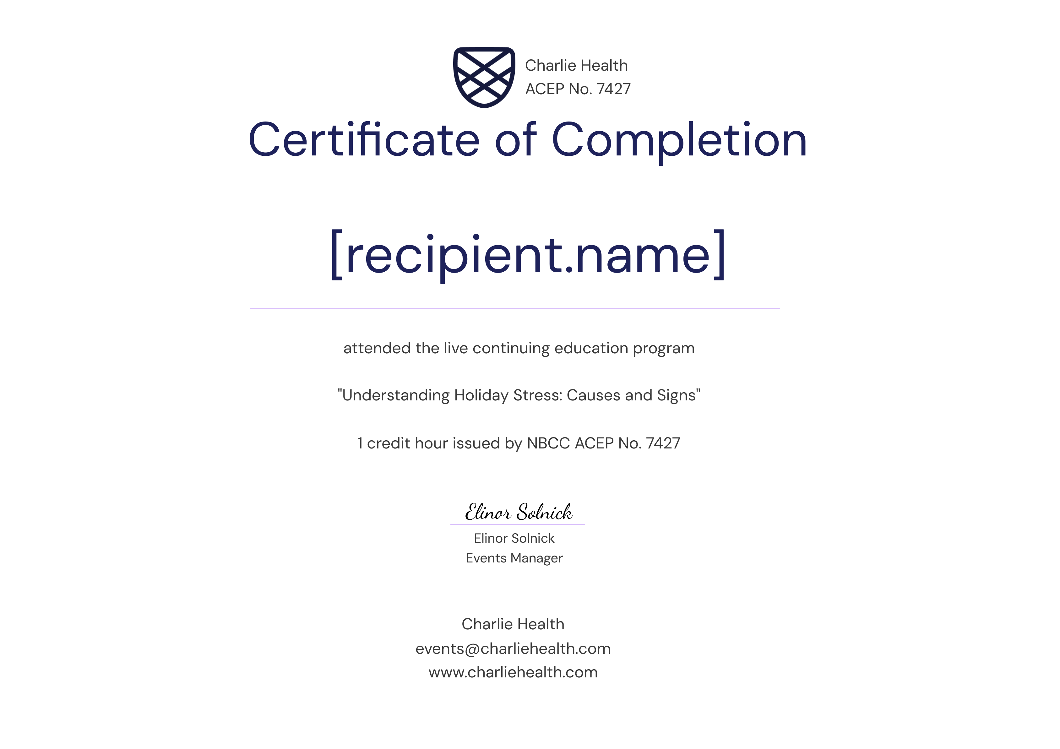 NBCC_Holiday Stress_12.10.25 certificate