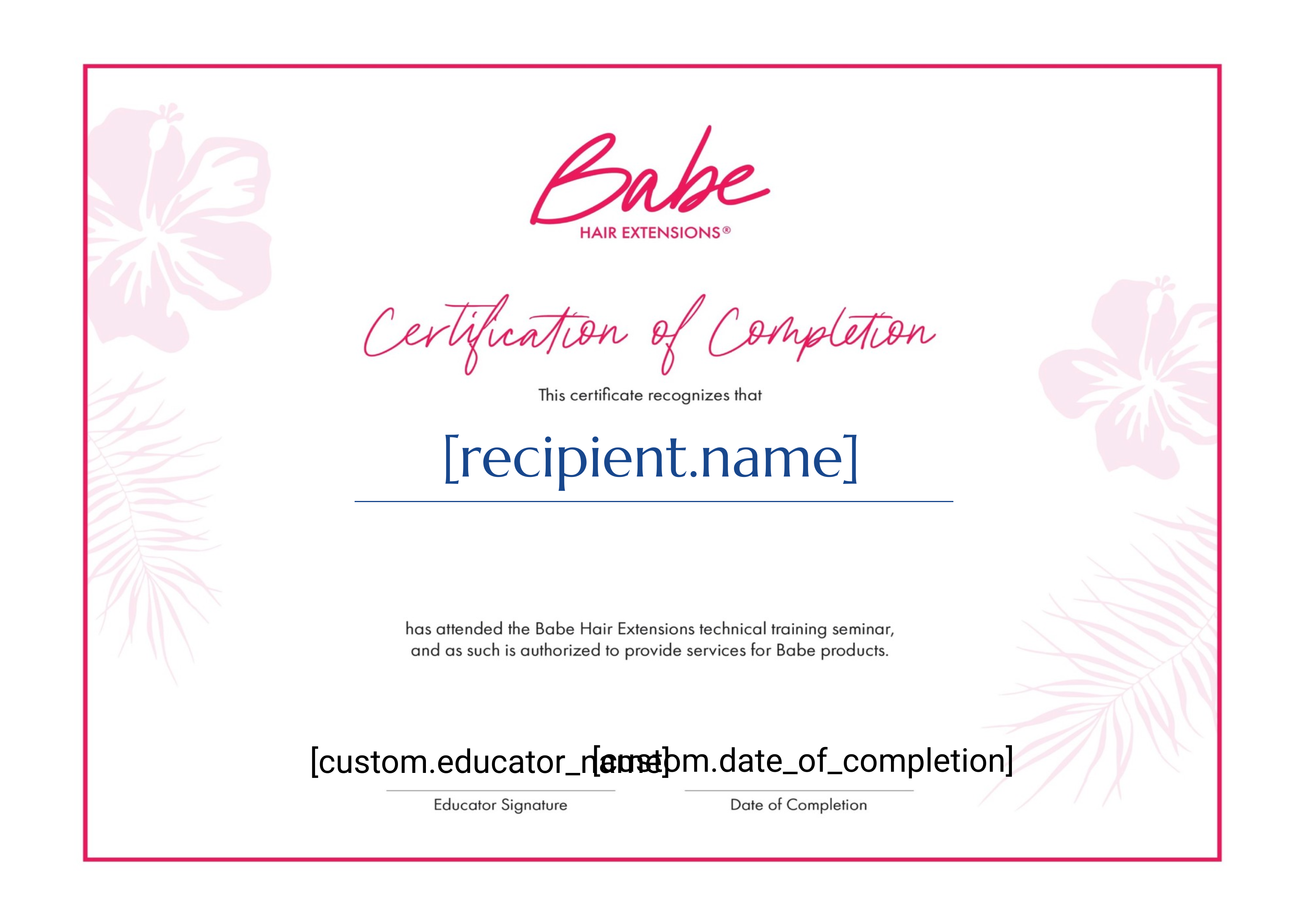 Student Certification certificate