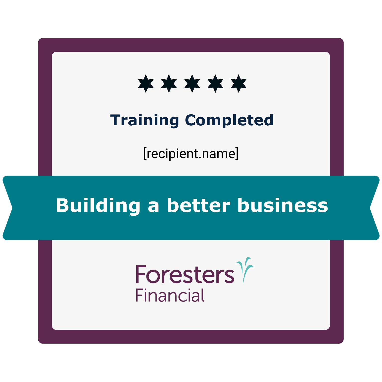 Building a better business badge