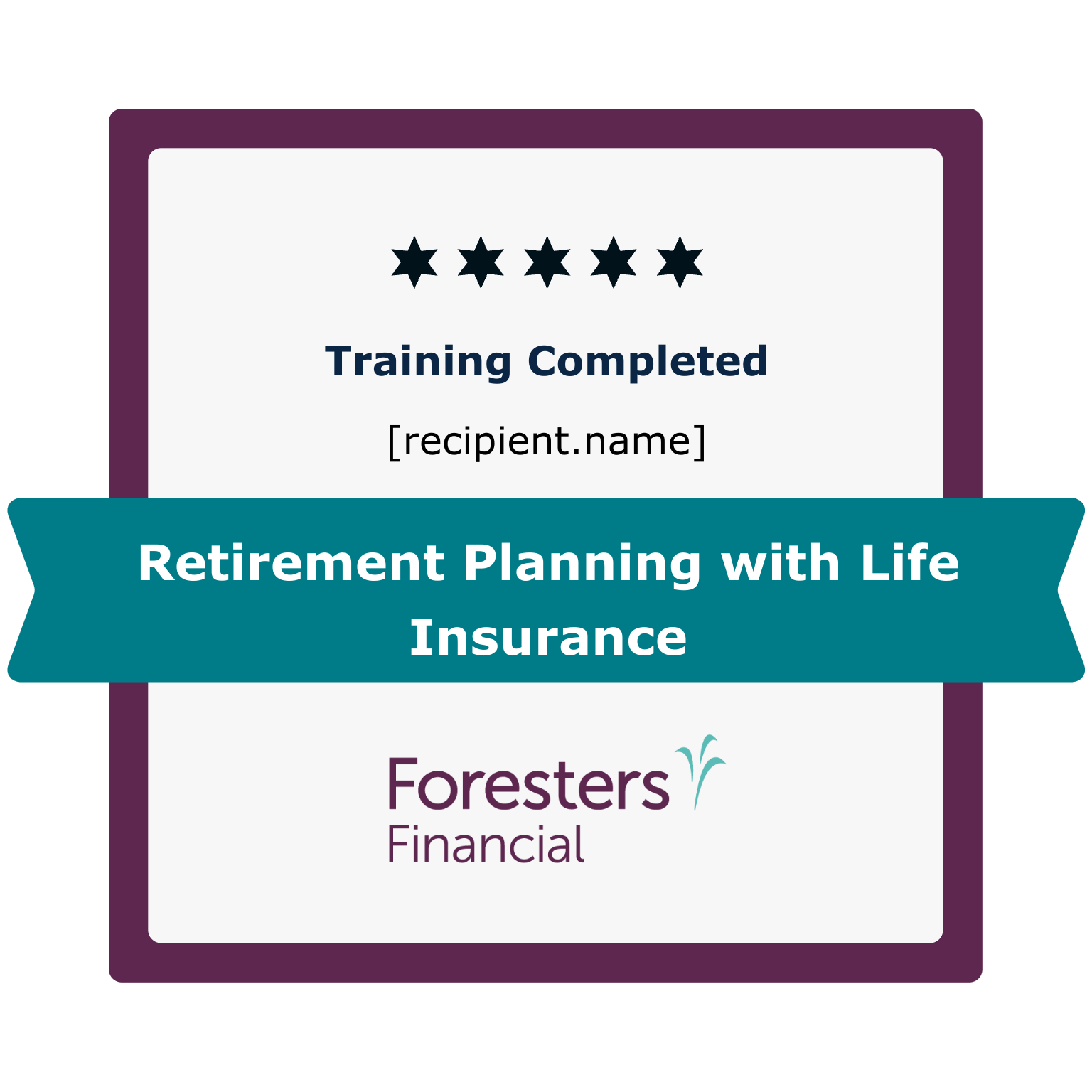 Retirement Planning with Life Insurance badge