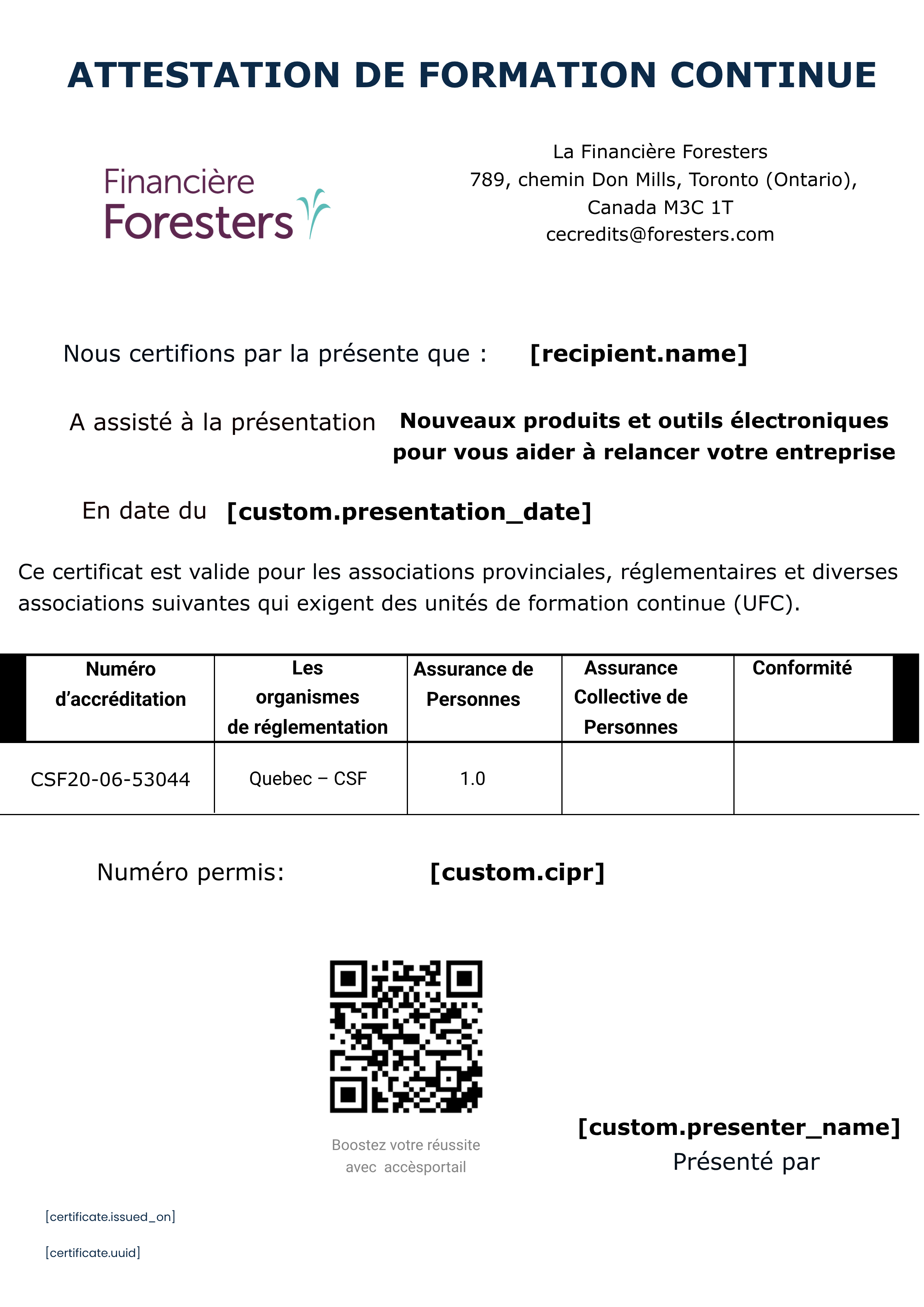 Nouveaux produits et outils électroniques pour vous aider à relancer votre entreprise certificate
