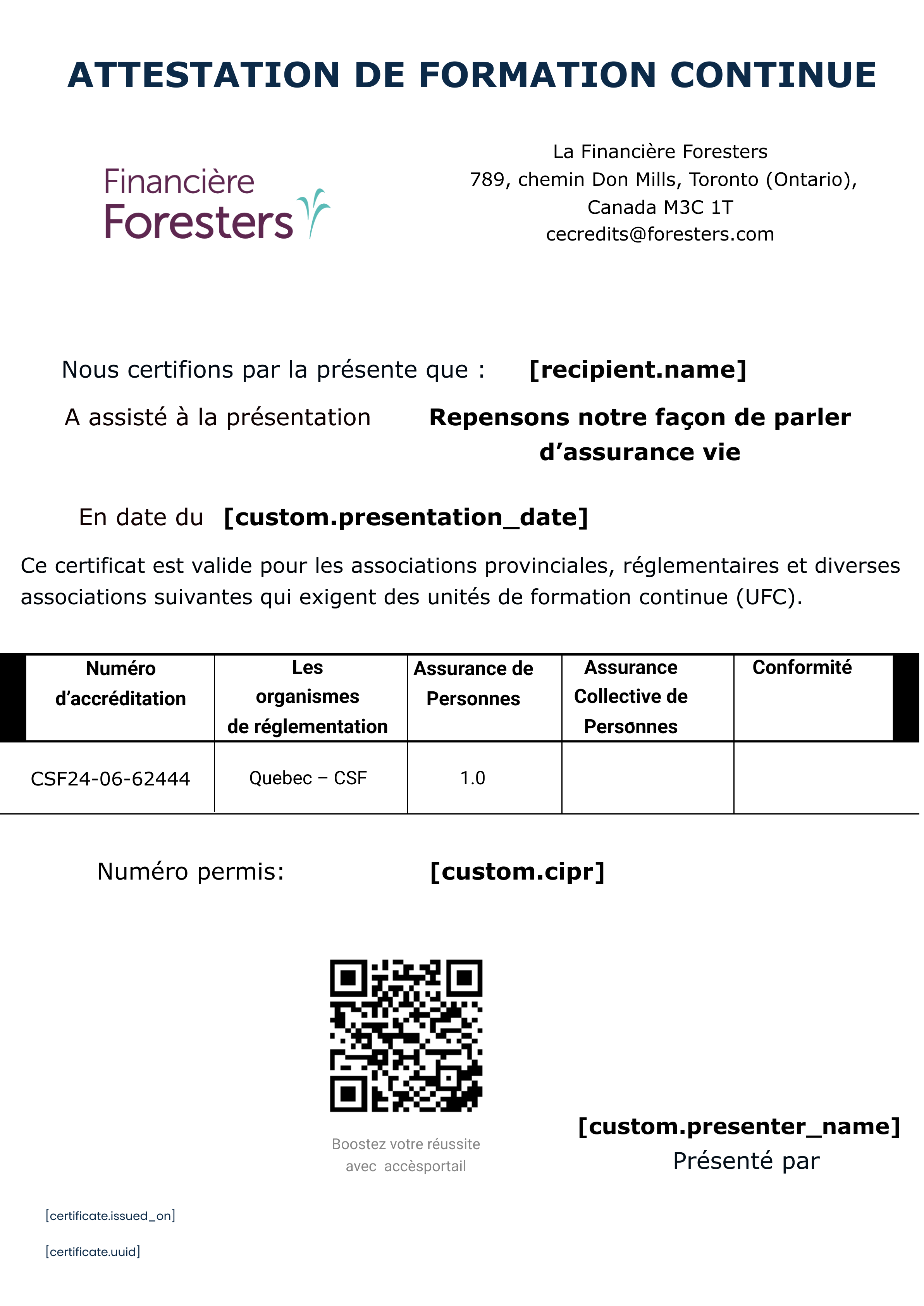 Repensons notre façon de parler d’assurance vie​ certificate