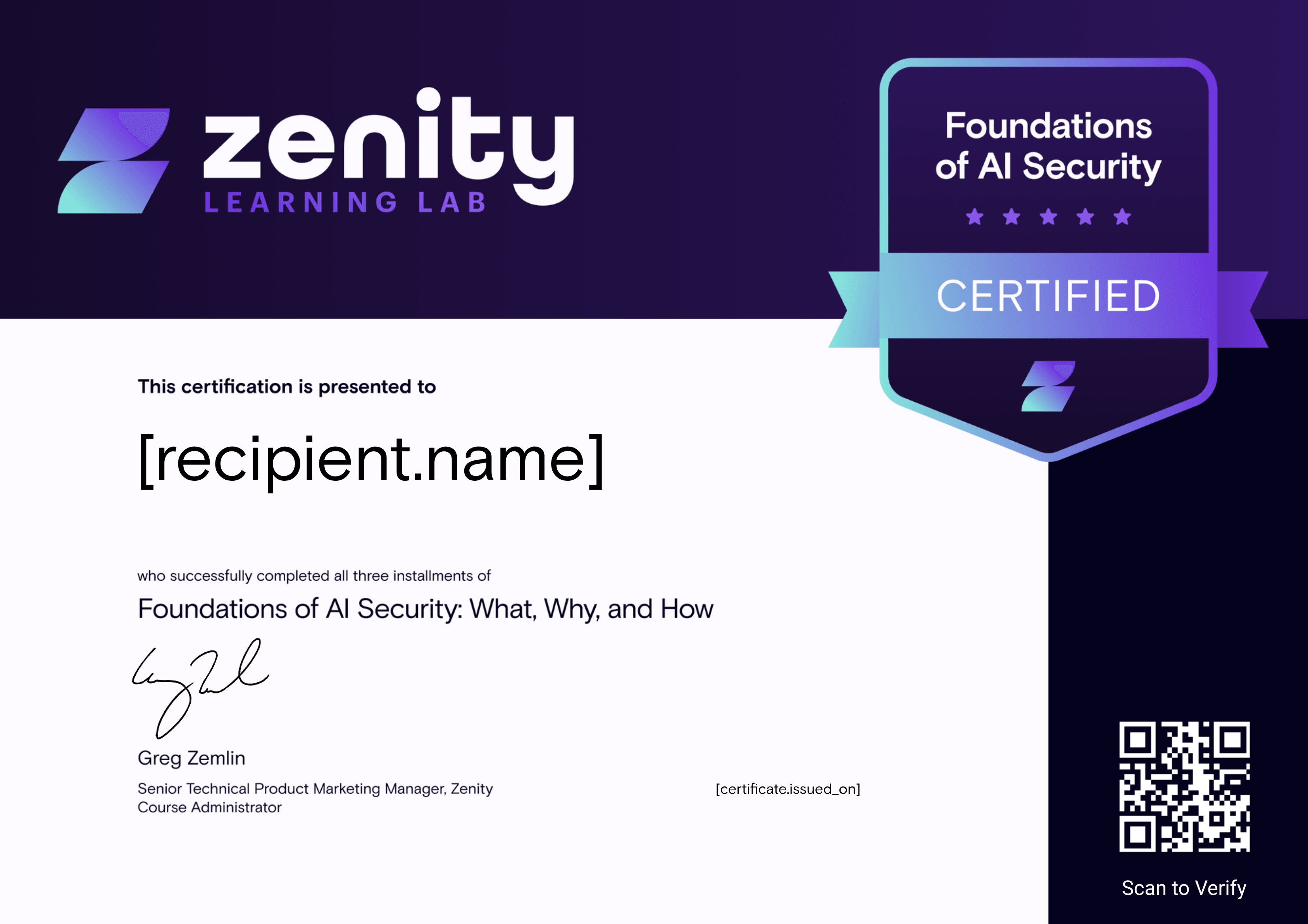 Foundations of AI Security Certificate certificate thumbnail