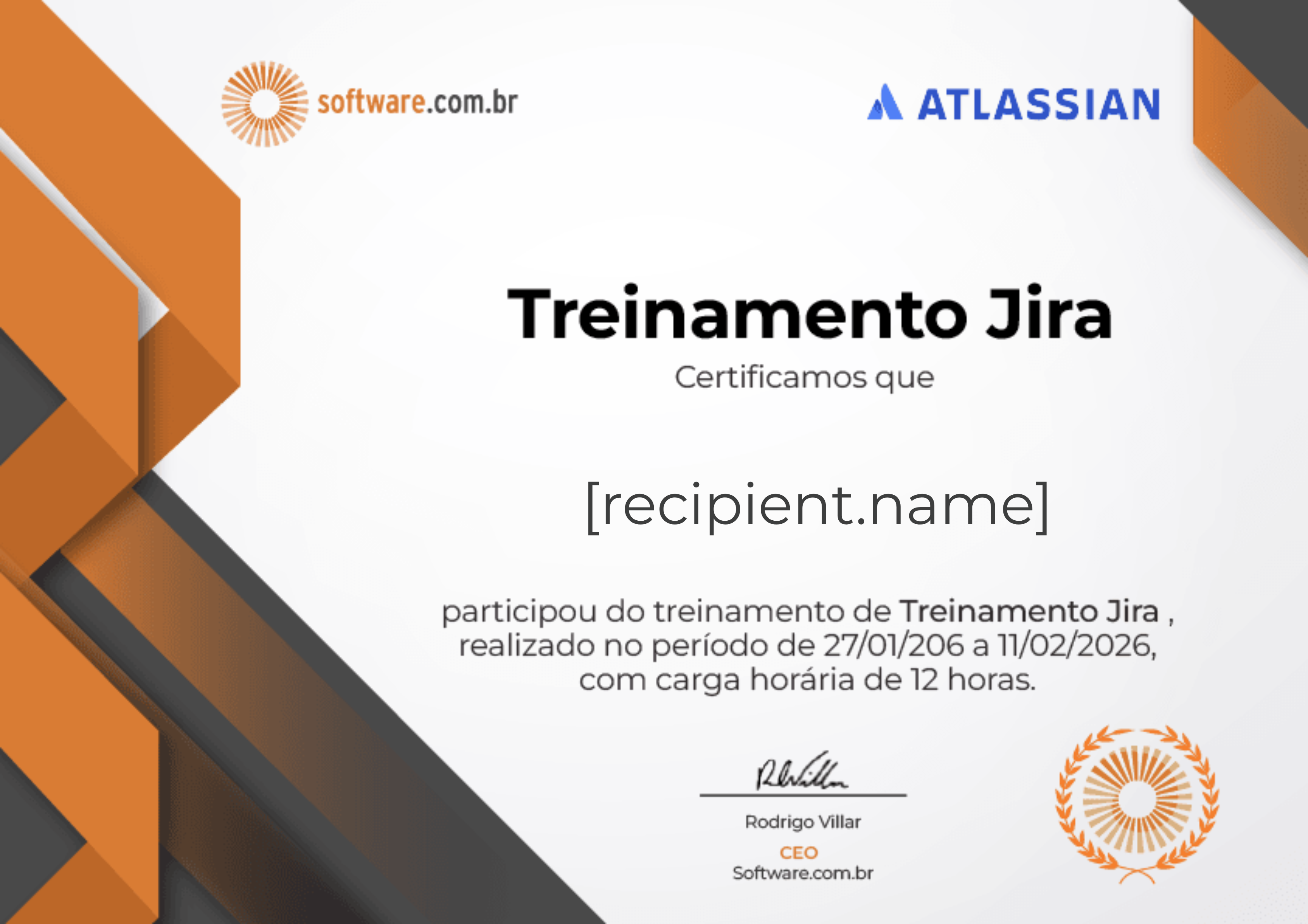Treinamento Jira certificate