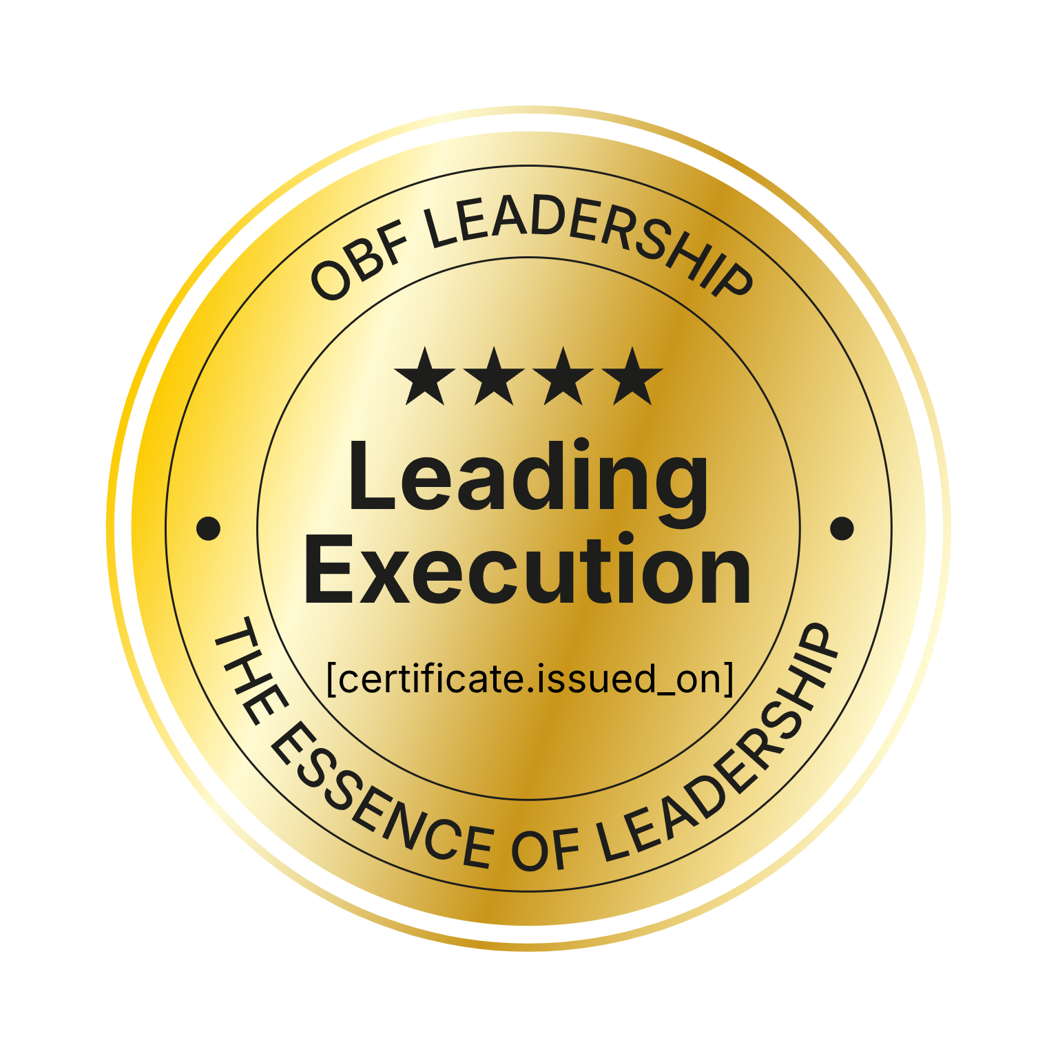 OBF Leadership: Module 4 - Leading Execution badge
