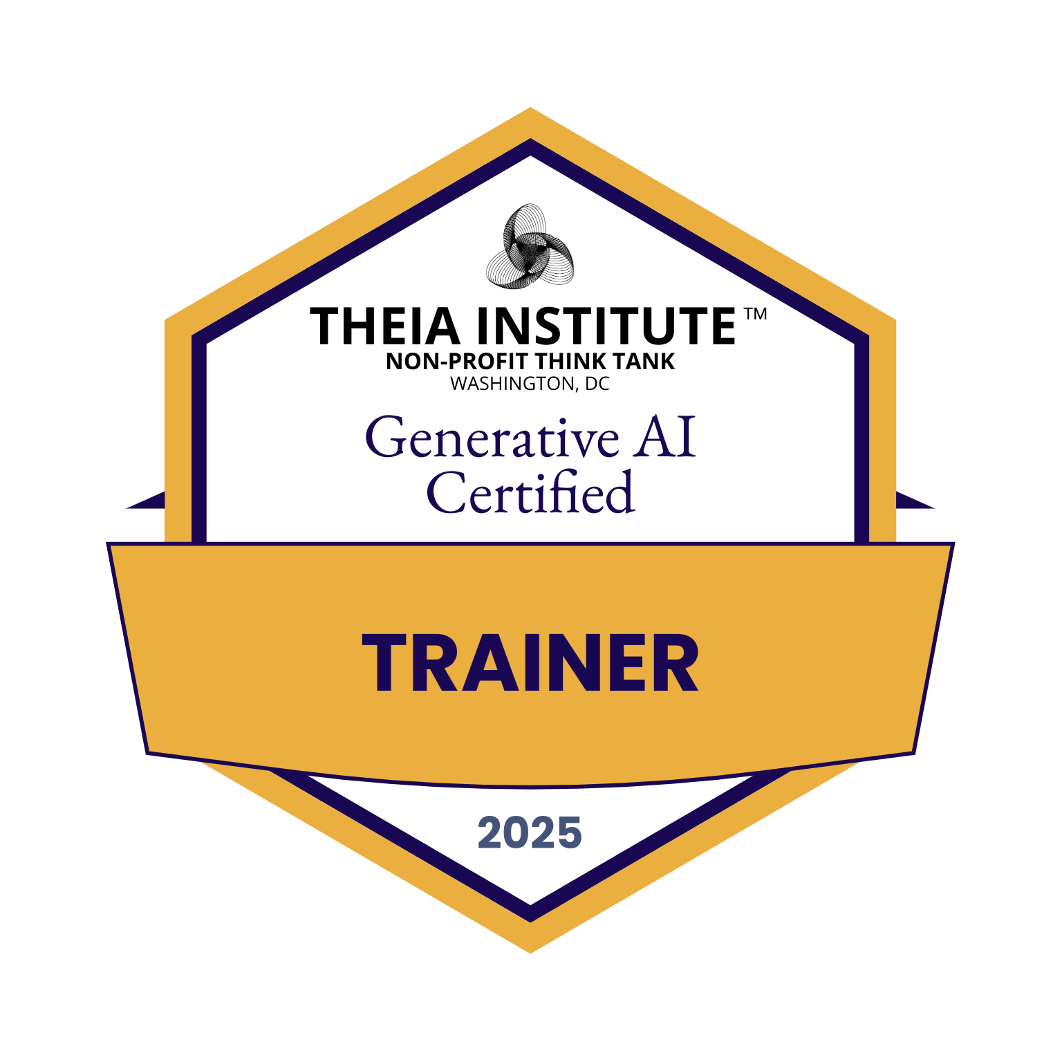 Generative AI Certified Trainer (Individual Professional Certification) badge