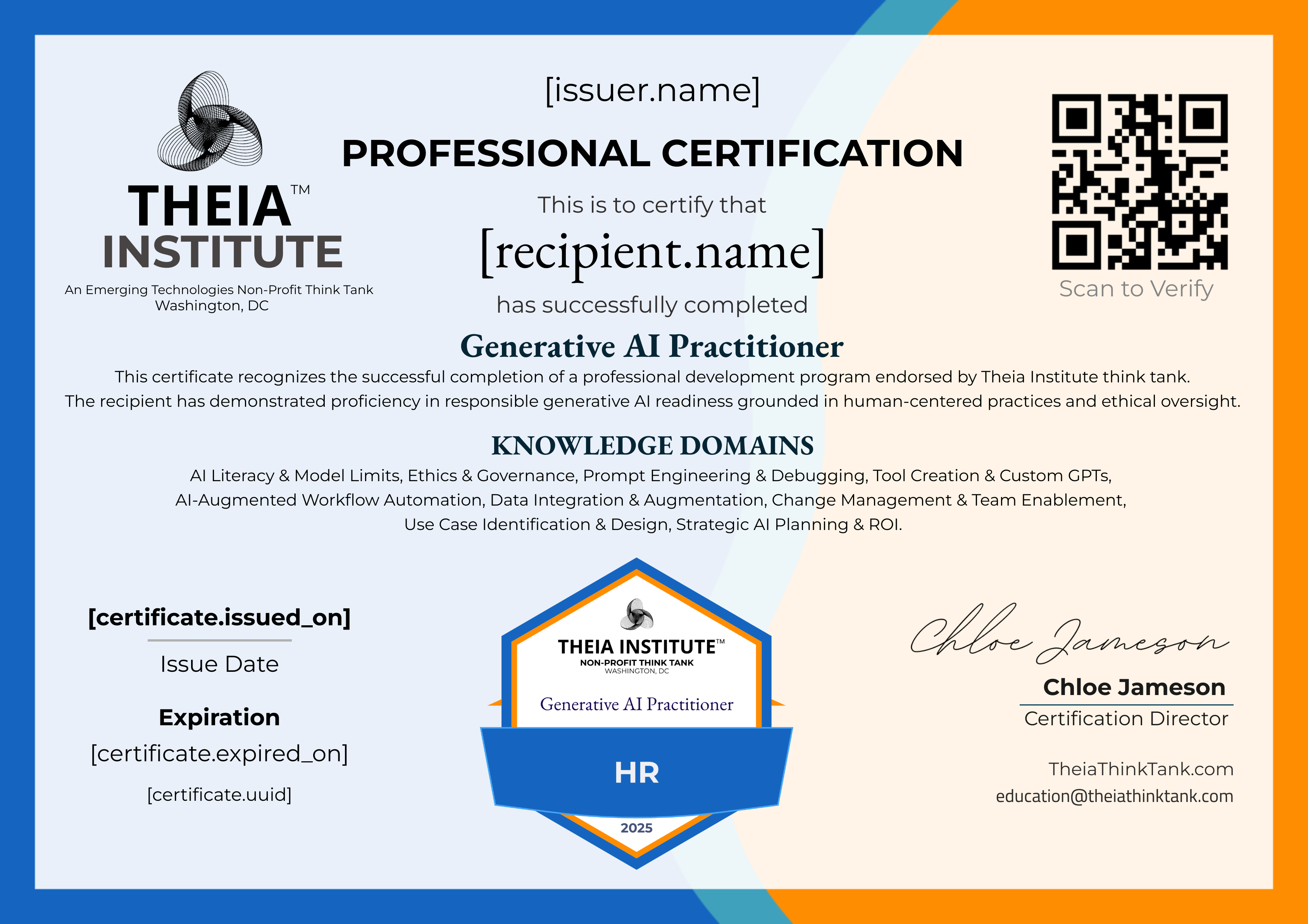 HR | Generative AI Practitioner Certificate certificate
