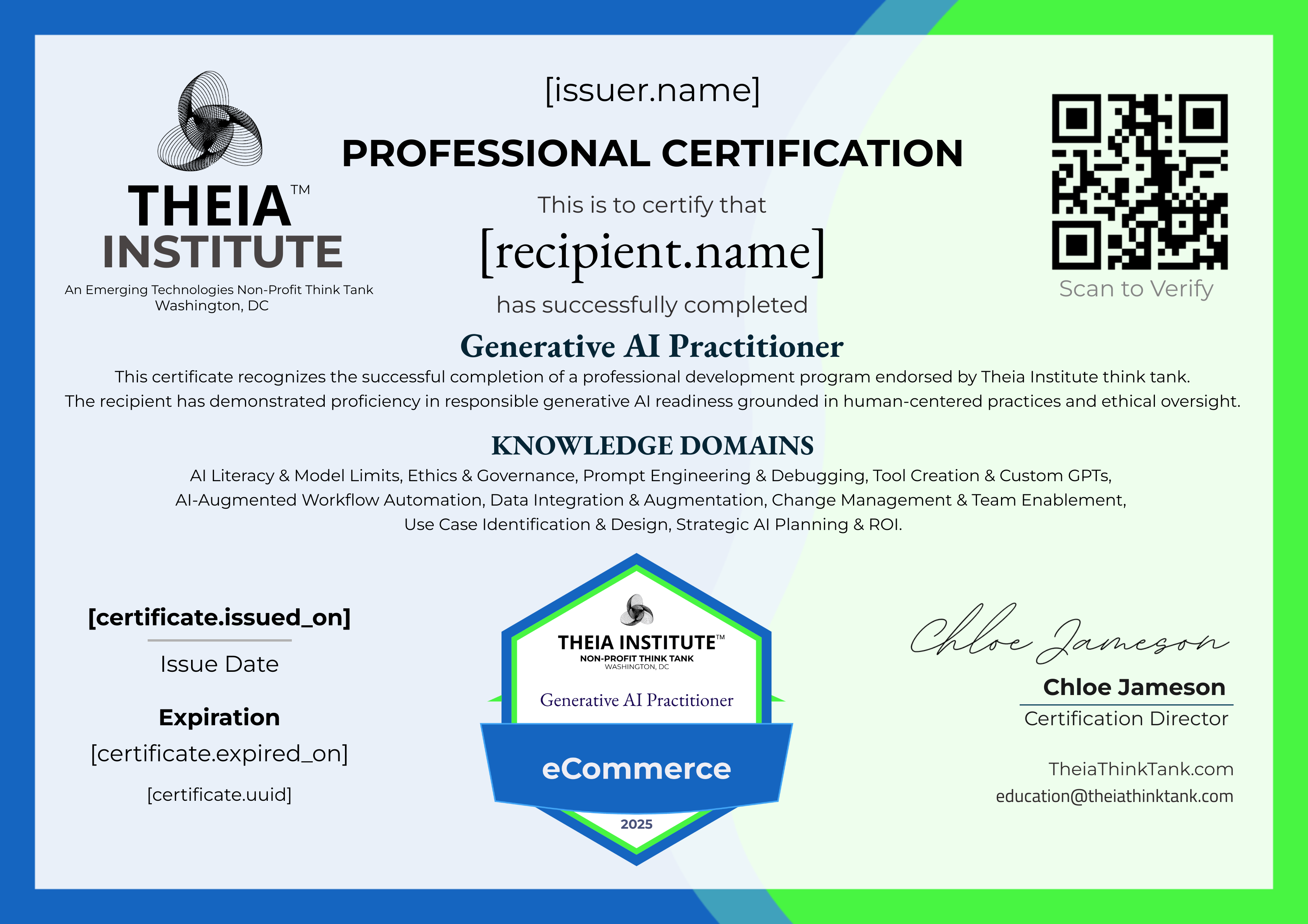eCommerce | Generative AI Practitioner Certificate certificate