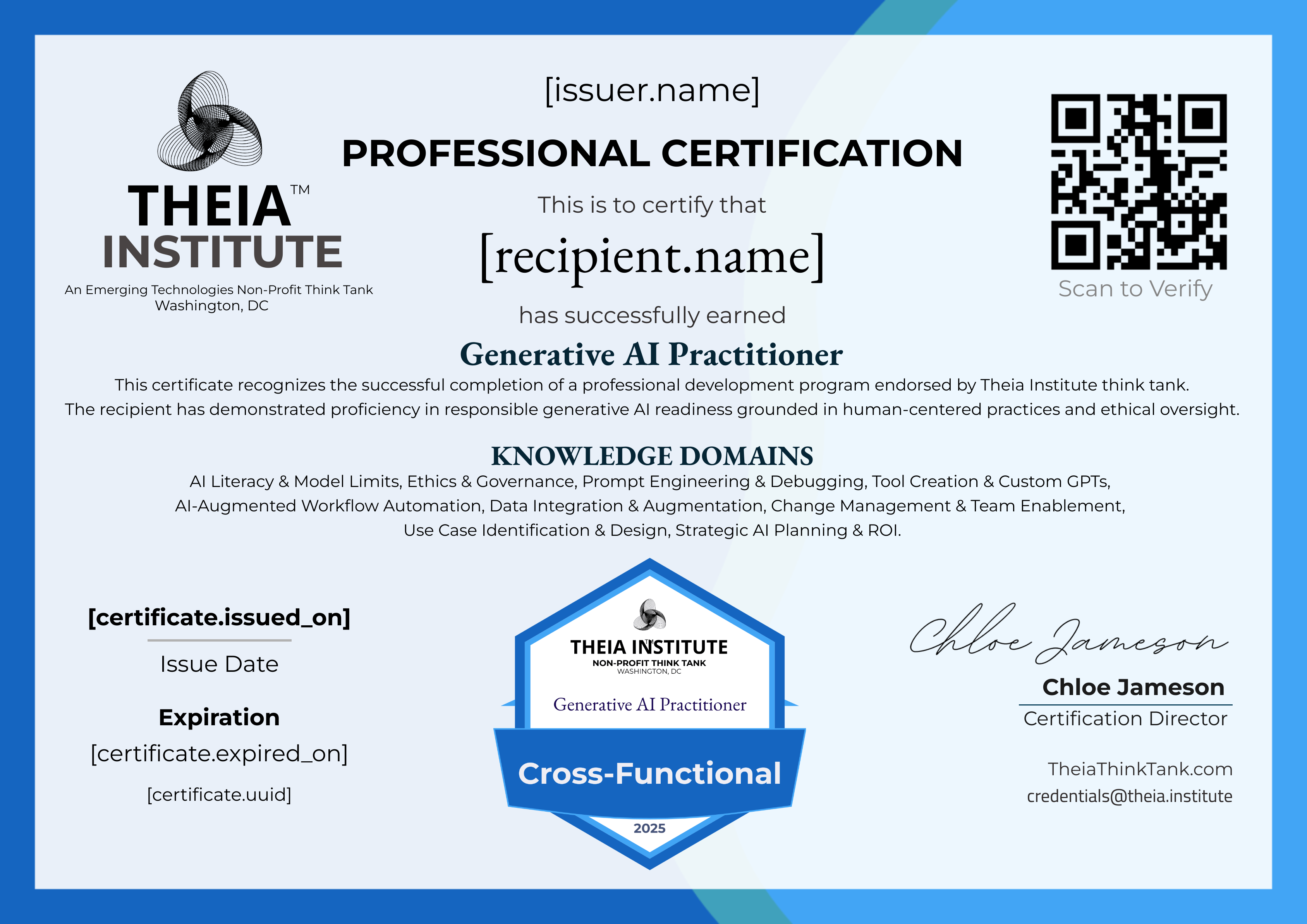 Cross-Functional Generative AI Practitioner certificate