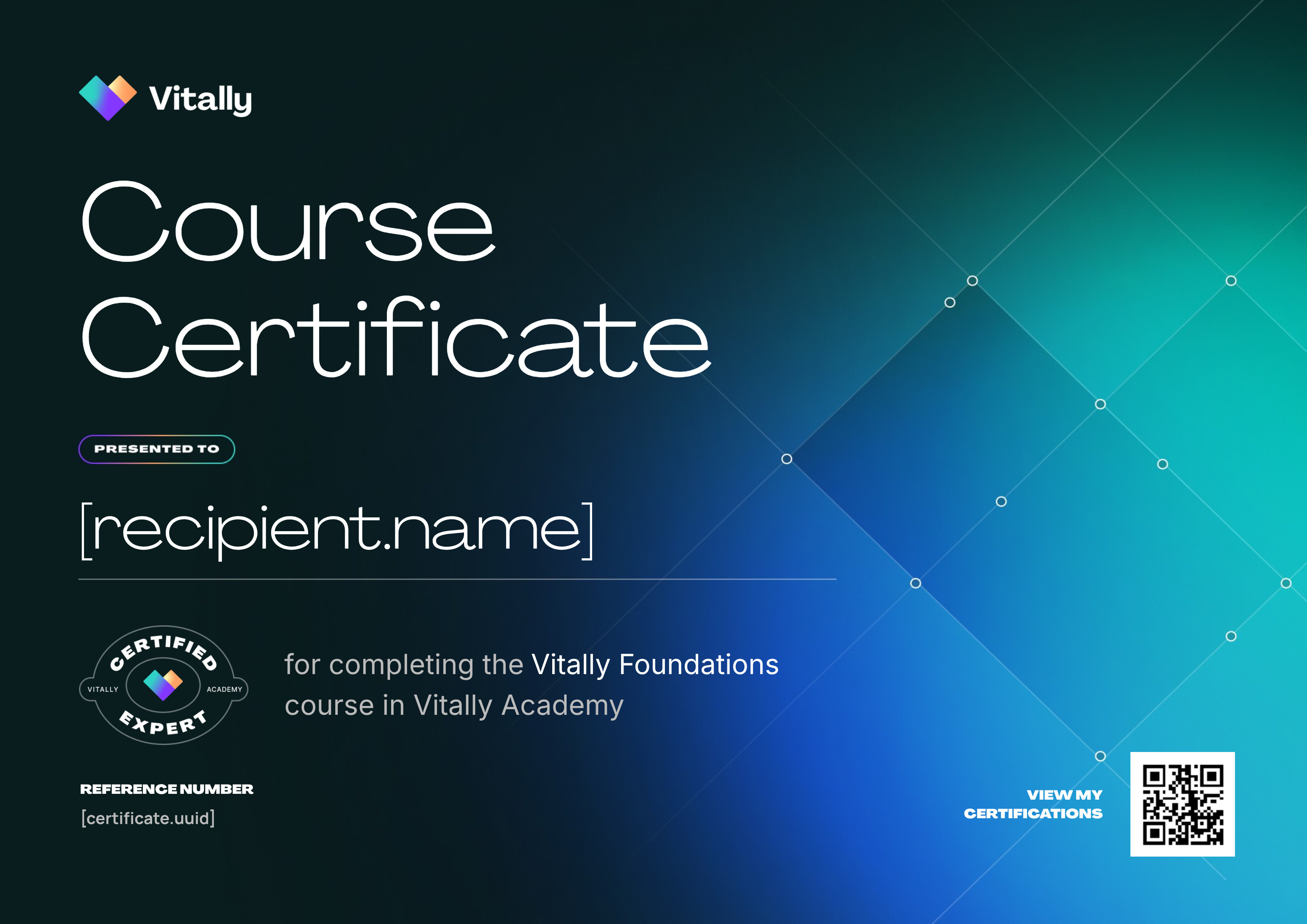 Vitally Foundations certificate