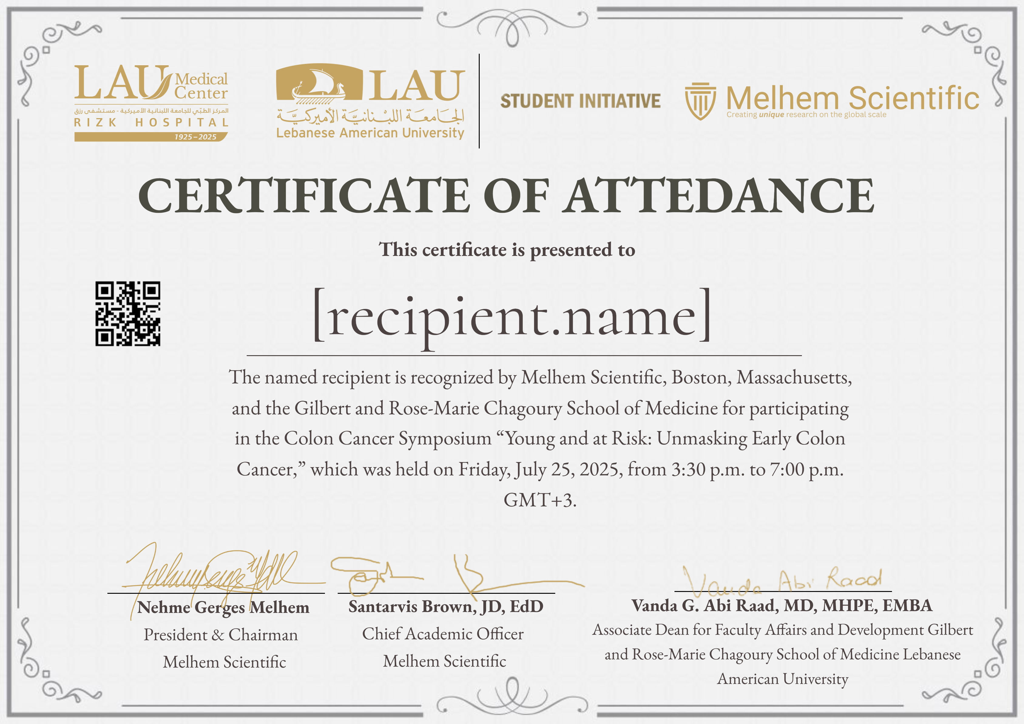 Young and at Risk: Unmasking Early Colon Cancer certificate