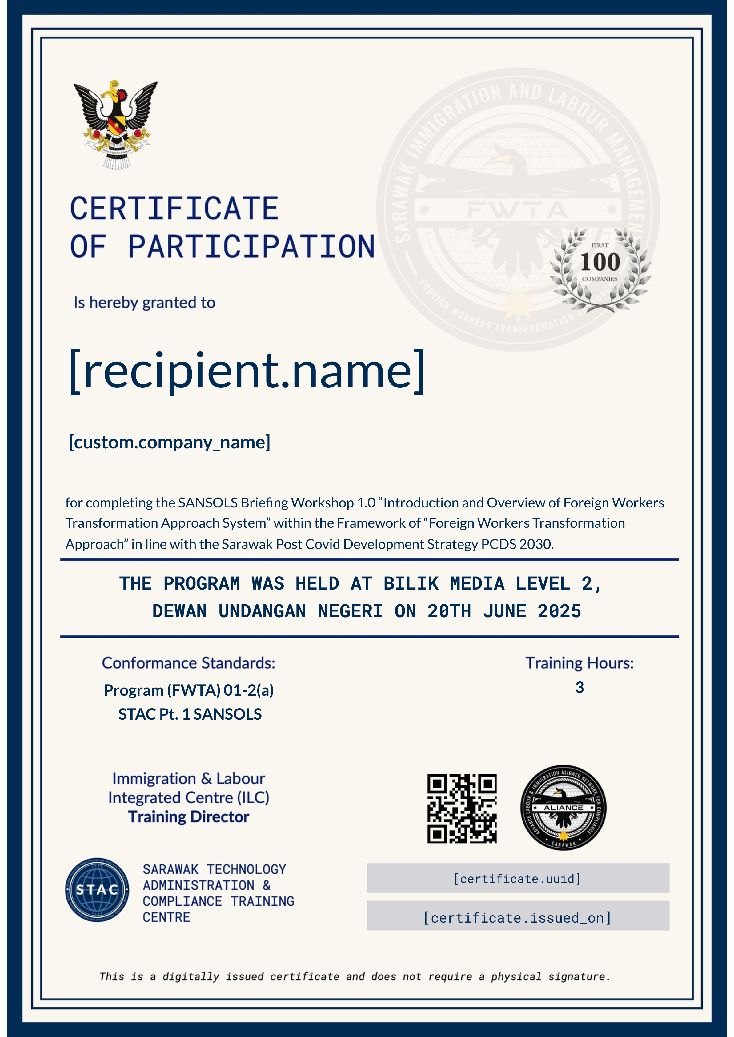 ✅ SANSOLS Briefing 20 JUNE 2025 (ILMU) certificate