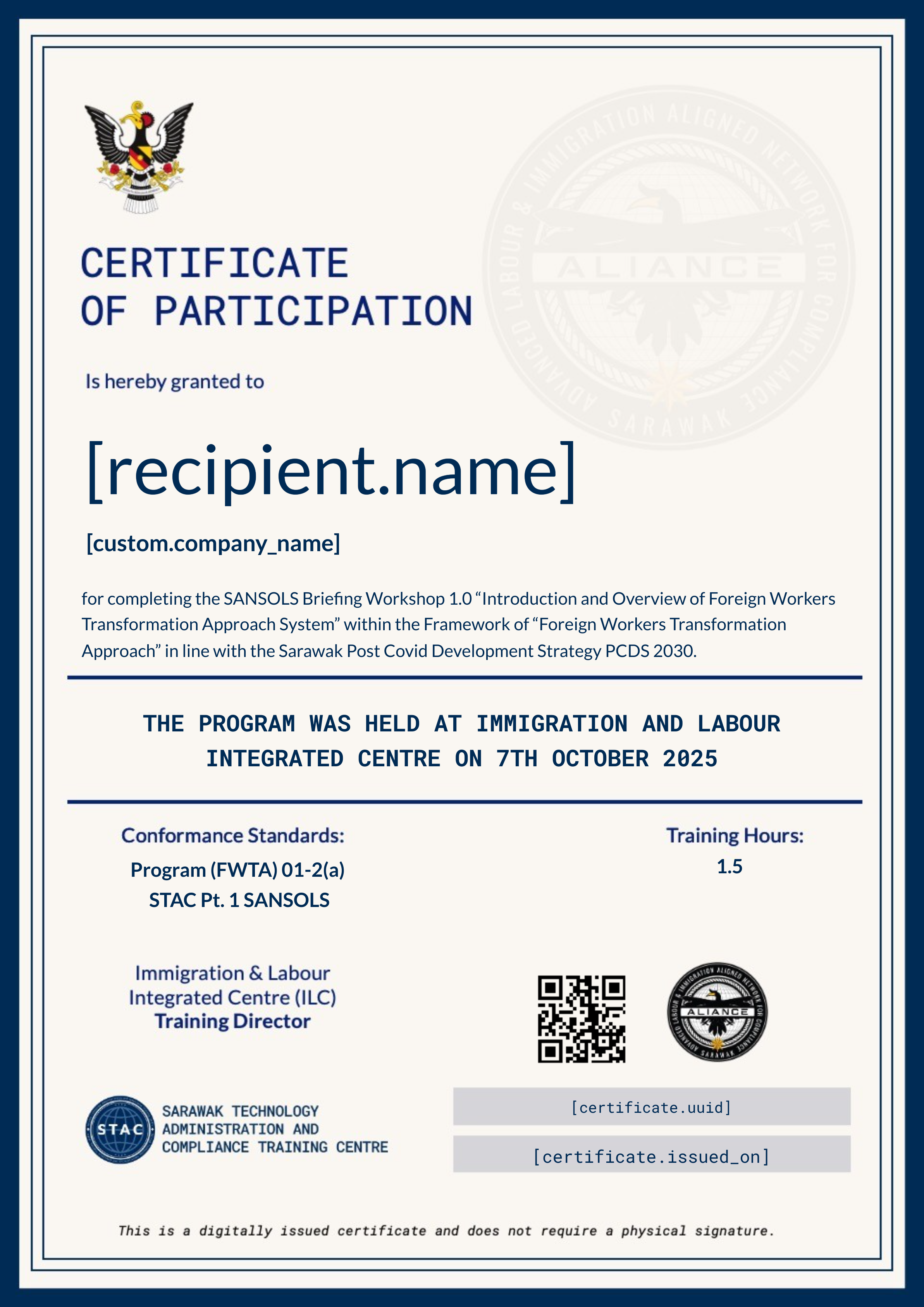 ✅ SANSOLS BRIEFING 7TH OCTOBER 2025 (PHYSICAL) certificate
