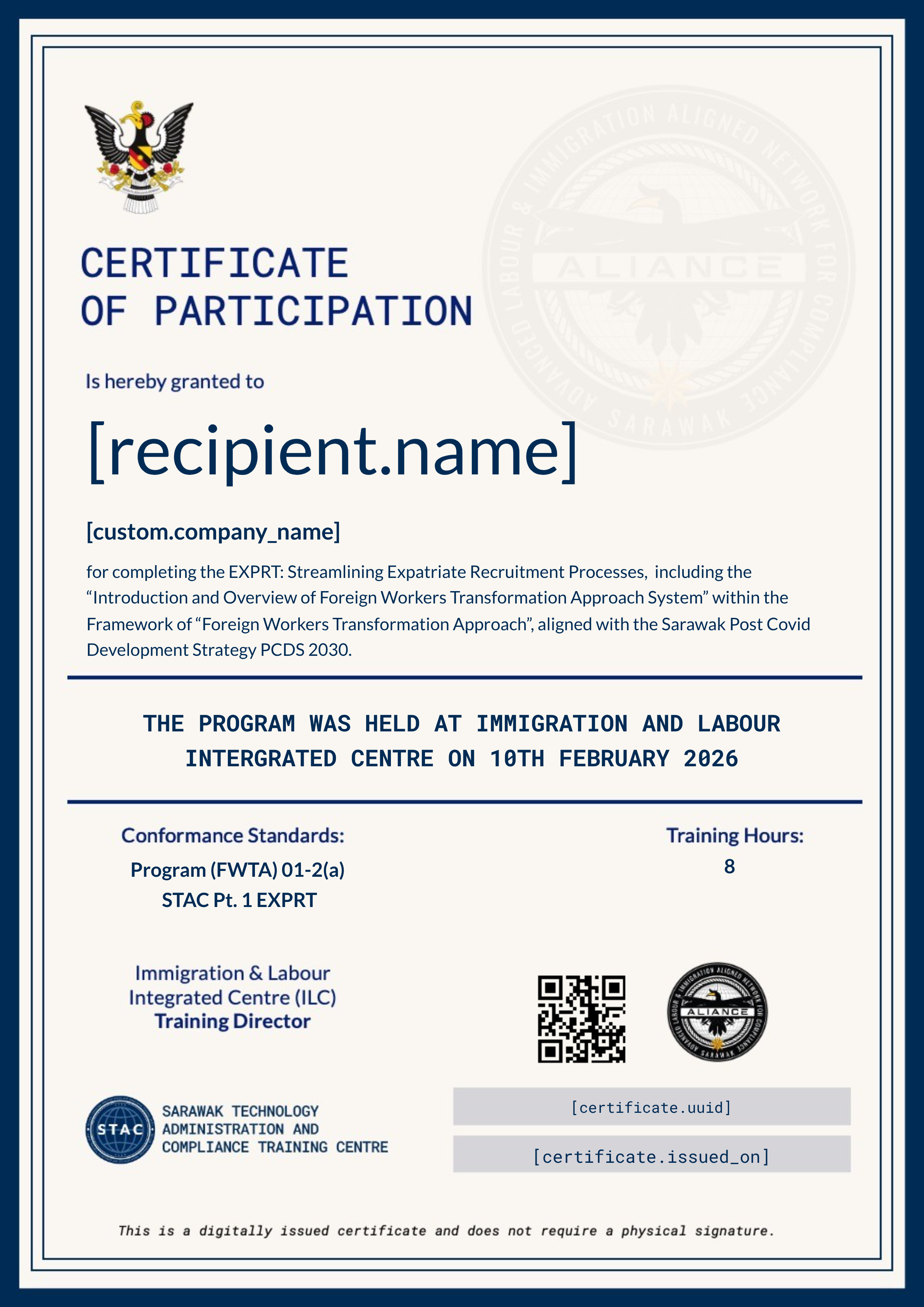 ✅ STAC | EXPRT Training 10th February 2026 (Companies) certificate