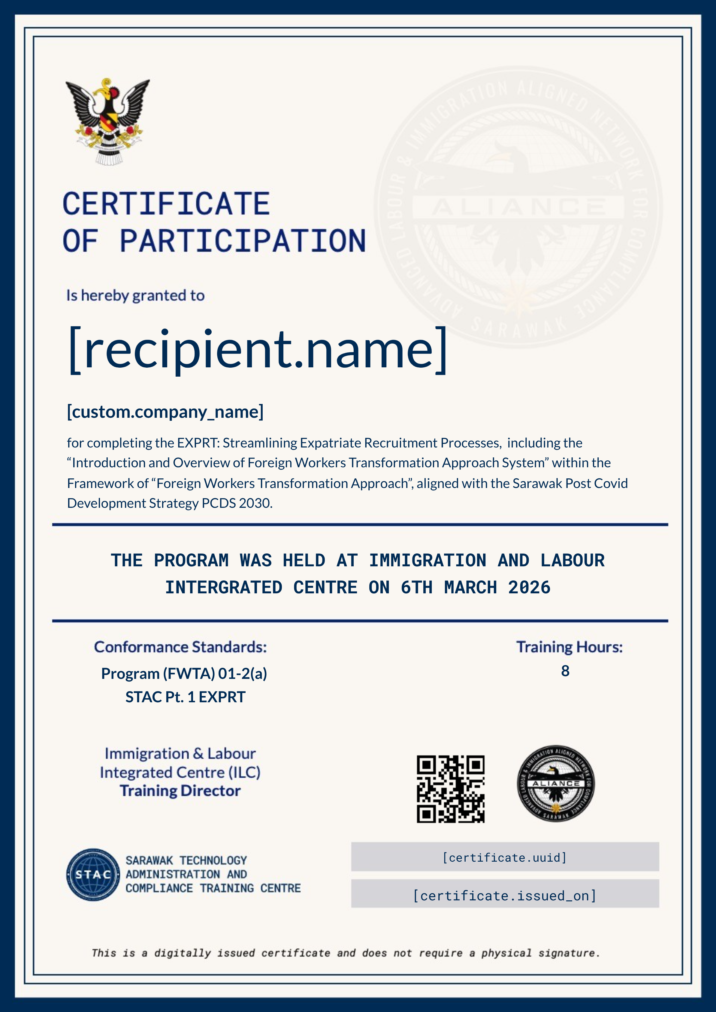 ✅ STAC | EXPRT Training 6th March 2026 (Companies) certificate