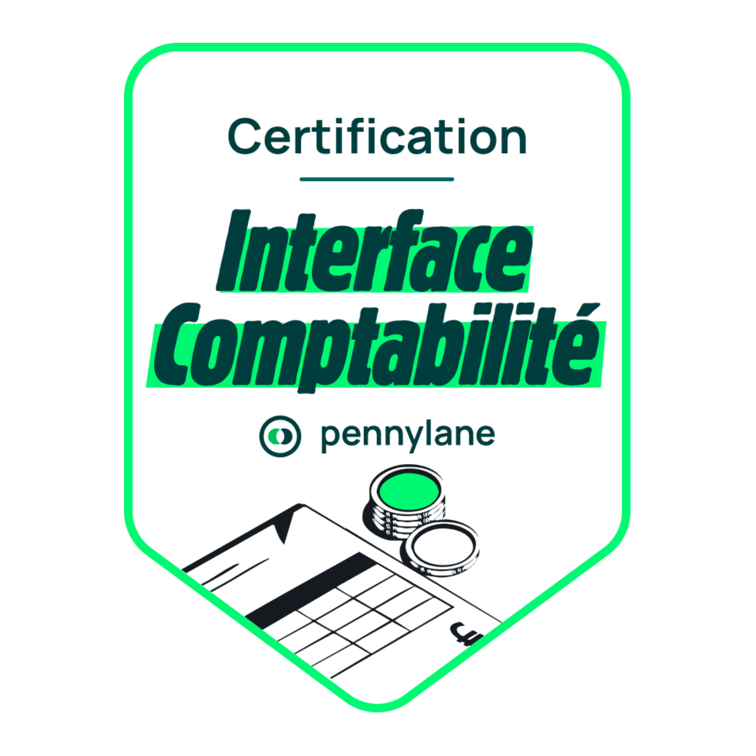 Certification Pennylane Interface Comptabilité badge