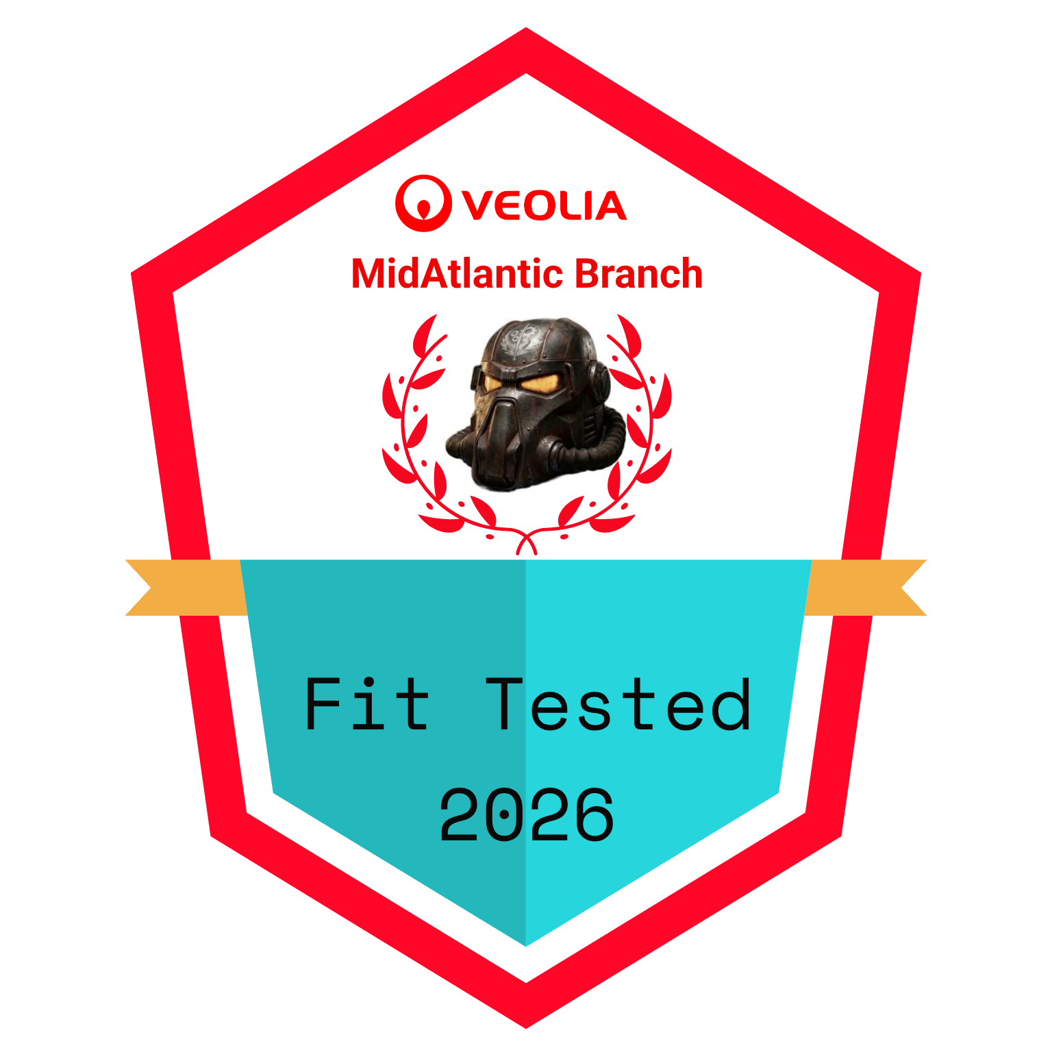 MAB Respirator Fit Tested badge