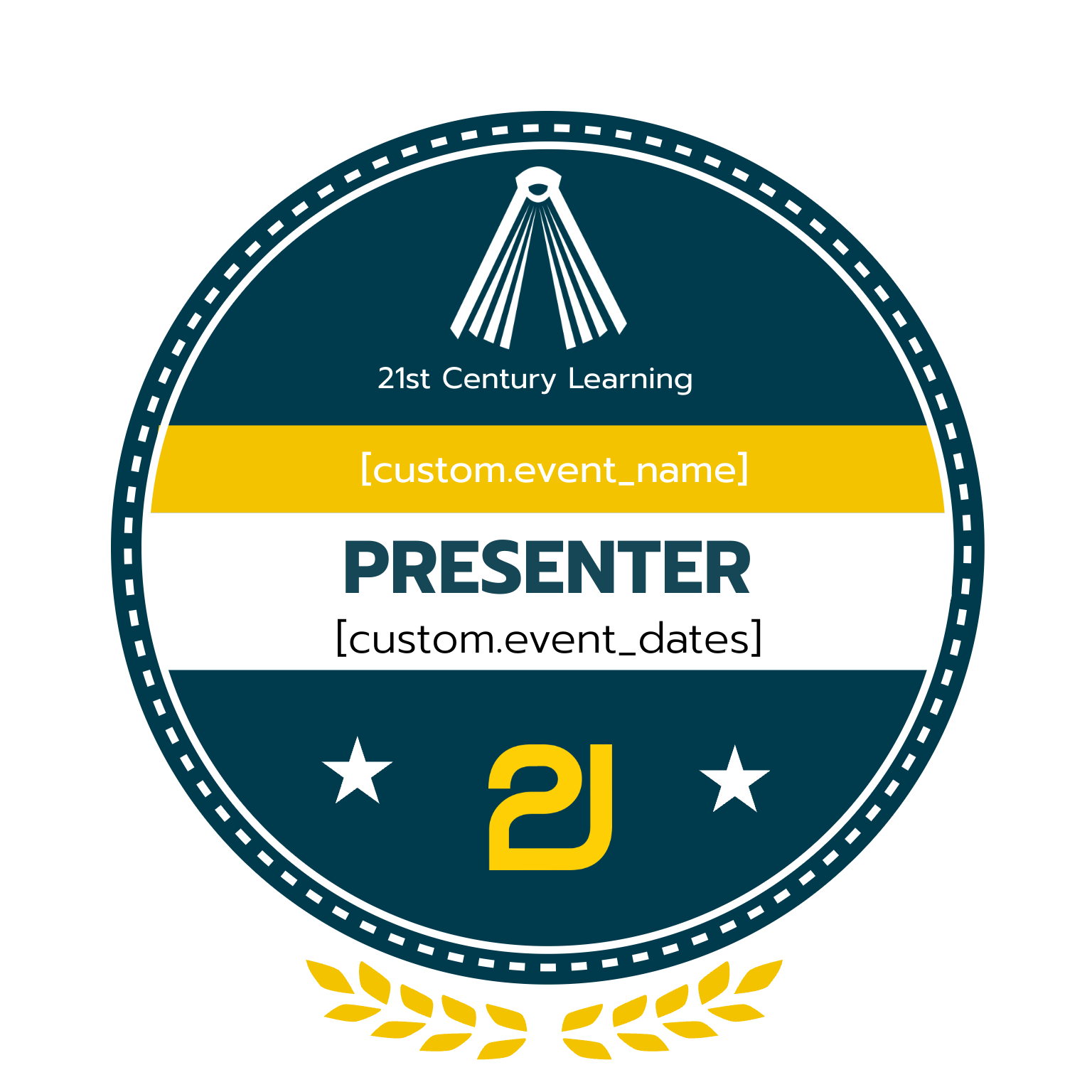 21CL Library Connection Presenter badge
