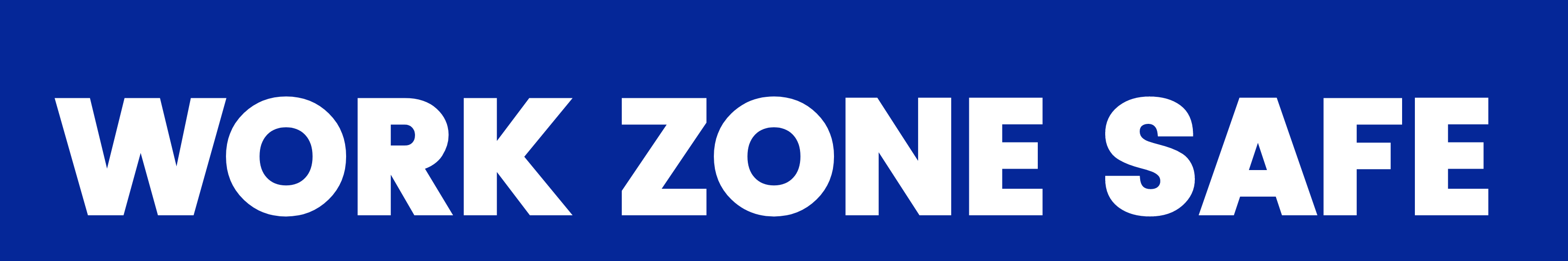 Work Zone Safe banner