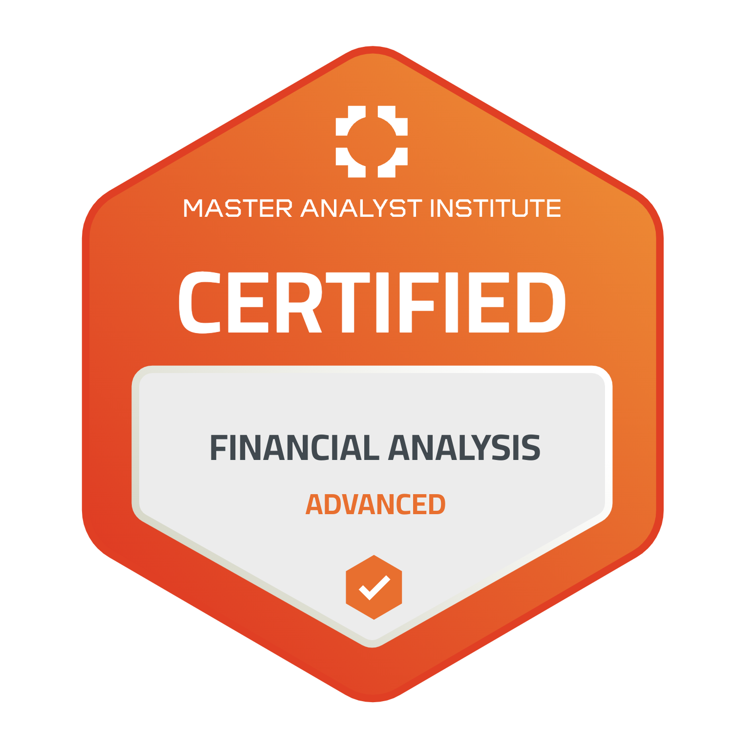 Financial Analysis Course badge